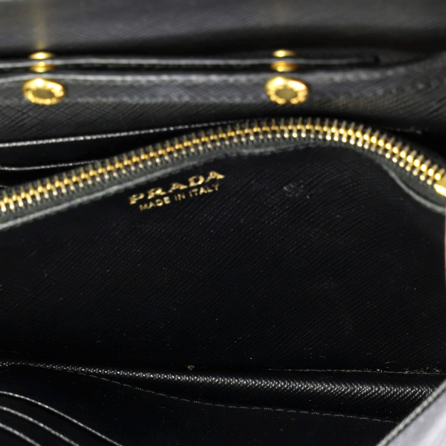 Prada Chain Wallet Crossbody Saffiano Leather