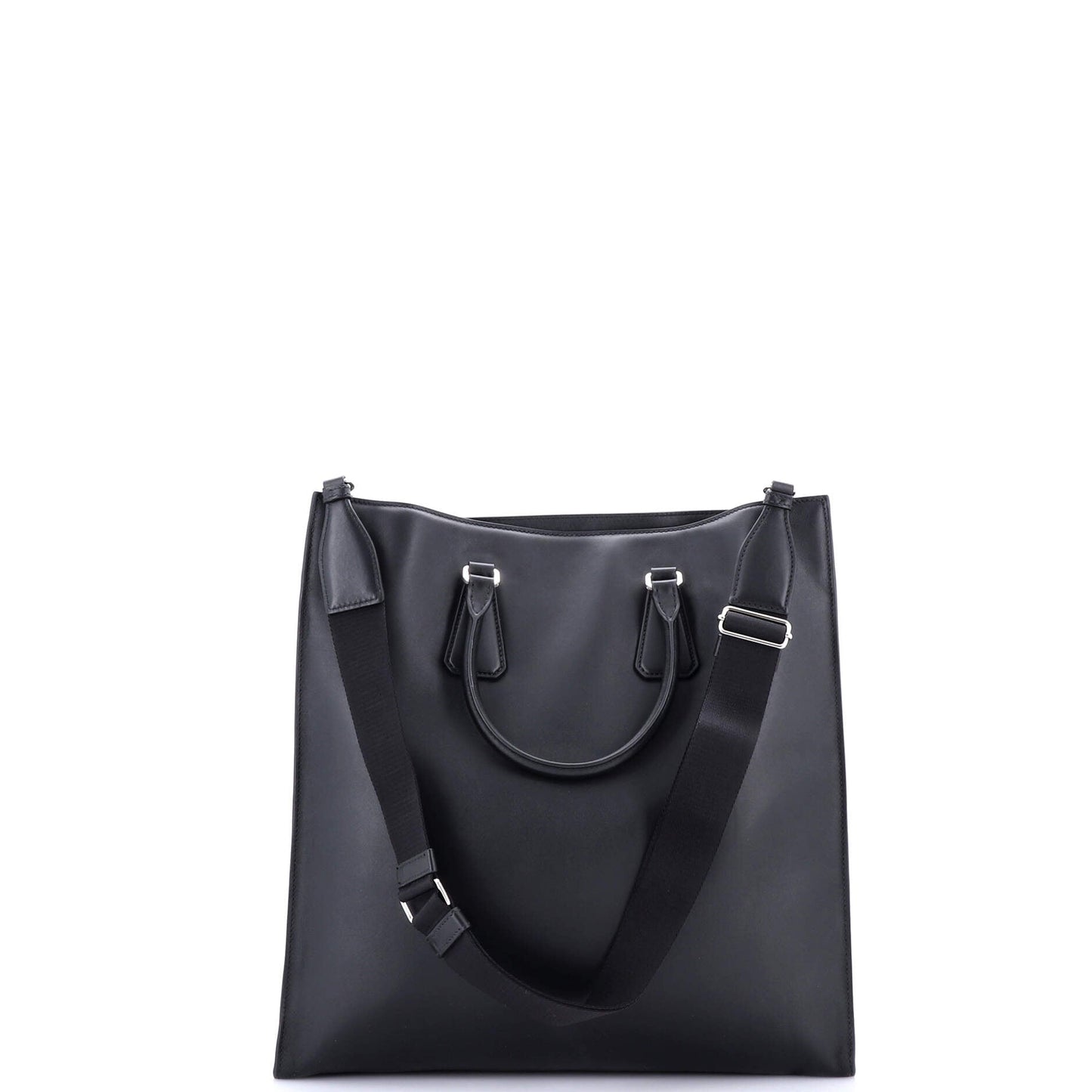 Prada Convertible Triangle Shopper Tote Soft Calf Medium