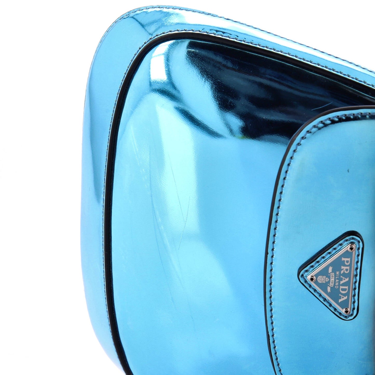 Prada Cleo Flap Shoulder Bag Spazzolato Leather Mini