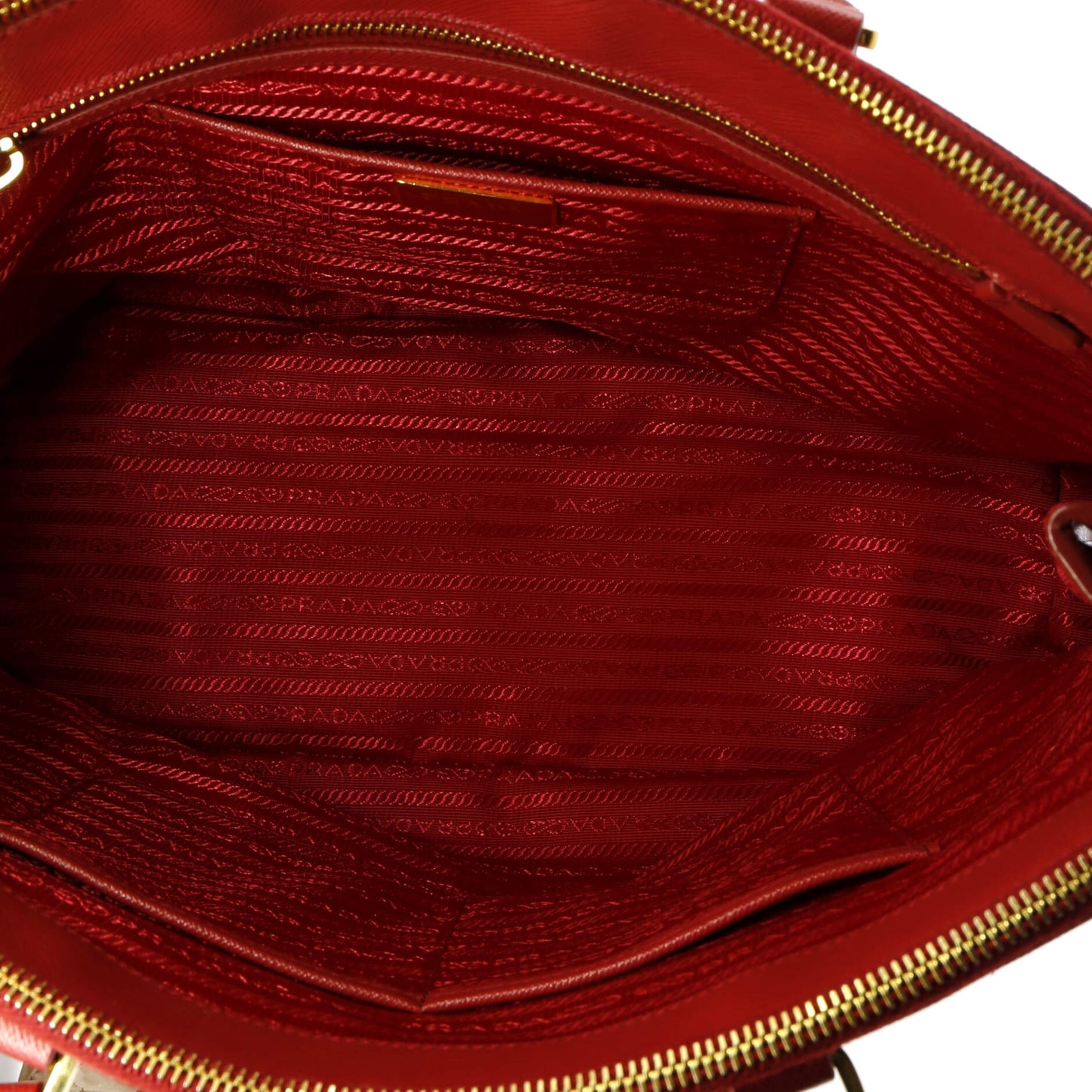 Prada Double Zip Lux Tote Saffiano Leather Large