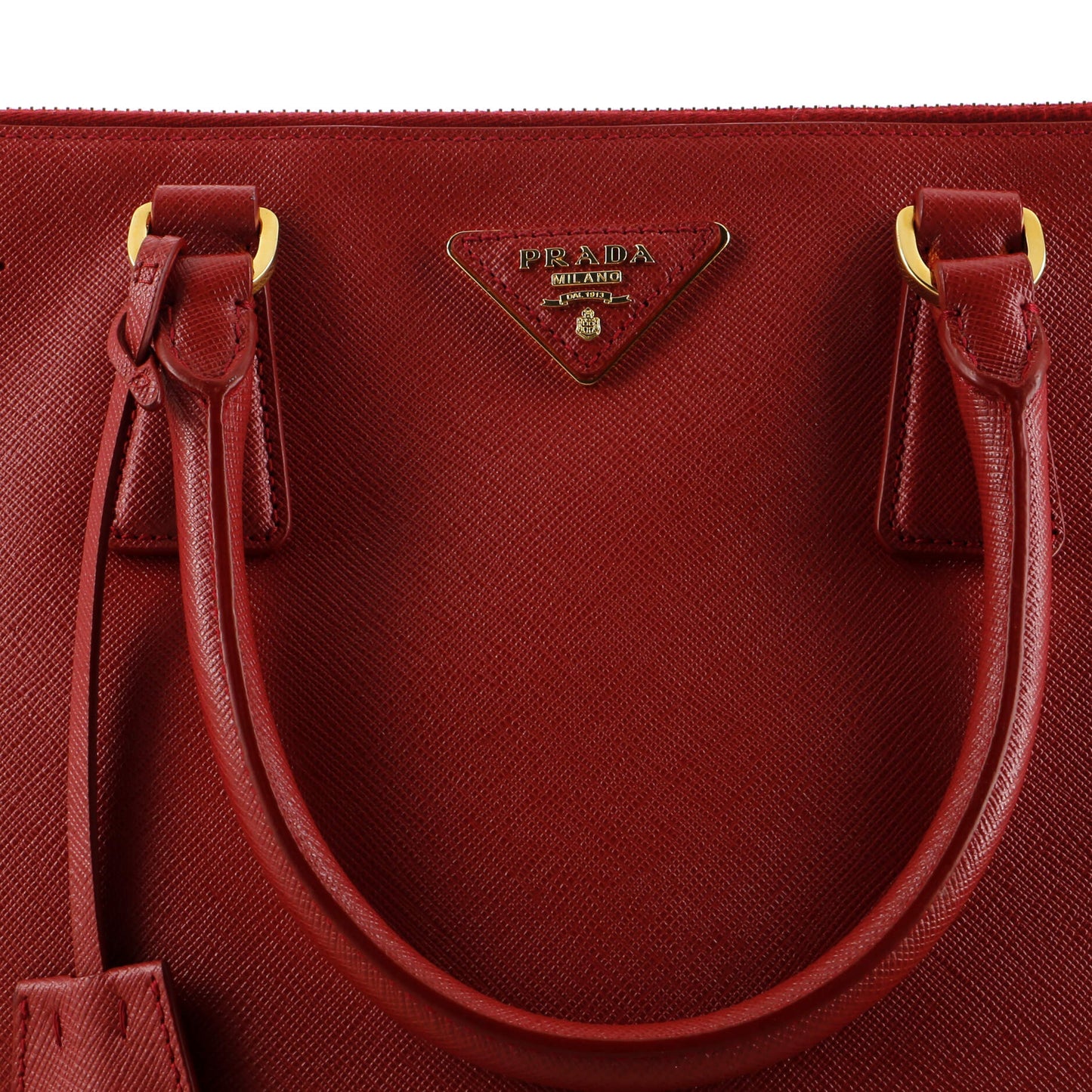 Prada Double Zip Lux Tote Saffiano Leather Large