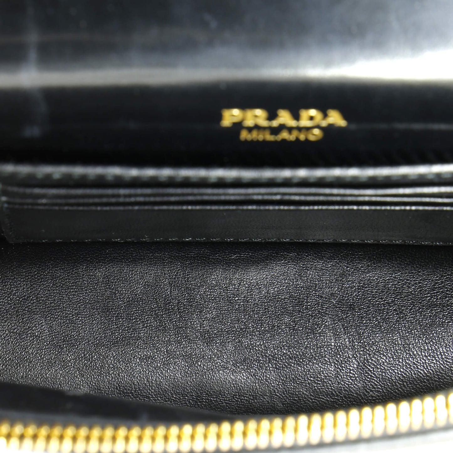 Prada Triangle Logo Plaque Envelope Chain Shoulder Bag Saffiano Leather