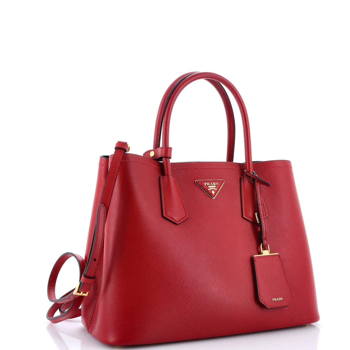 Prada Cuir Double Tote Saffiano Leather Medium