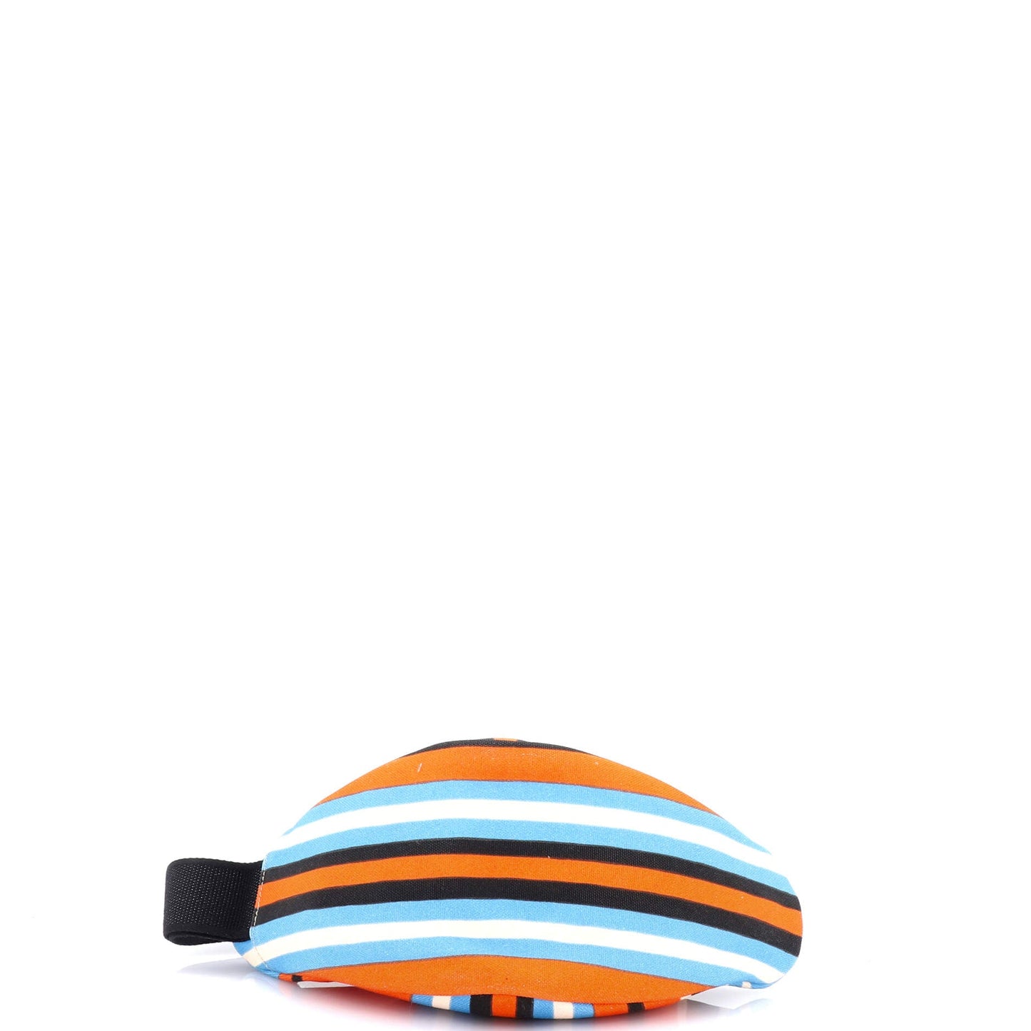 Prada Triangle Logo Zip Crossbody Bag Printed Canvas Large