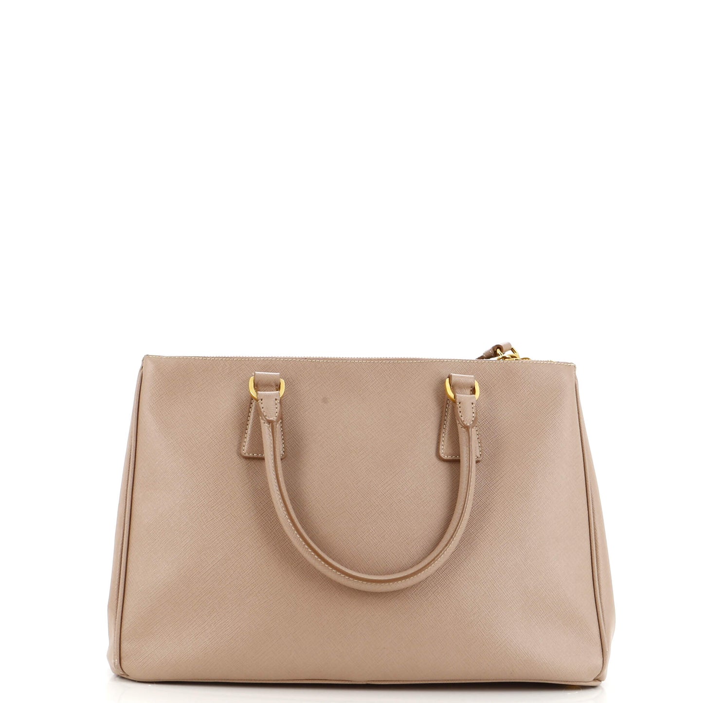 Prada Double Zip Lux Tote Saffiano Leather Medium