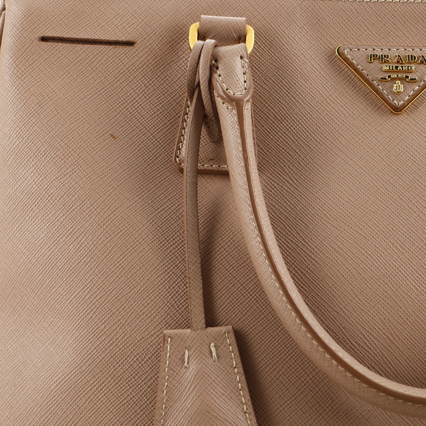 Prada Double Zip Lux Tote Saffiano Leather Medium