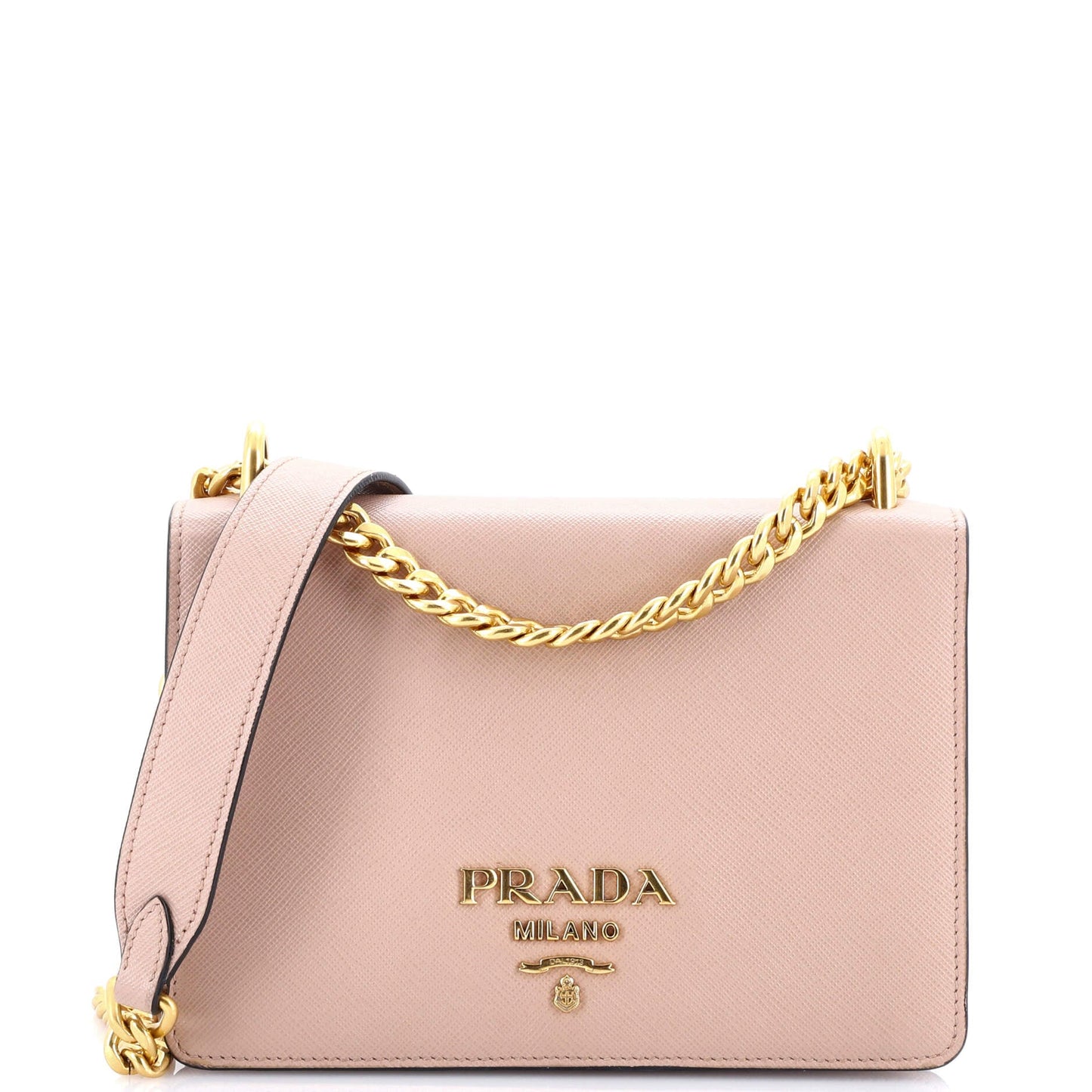 Prada Chain Flap Bag Saffiano Leather Small