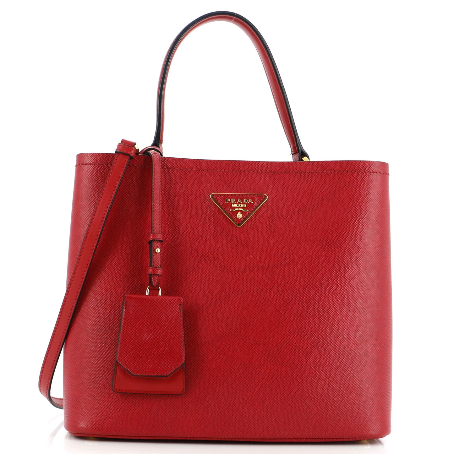 Prada Panier Bucket Bag Saffiano Leather Large