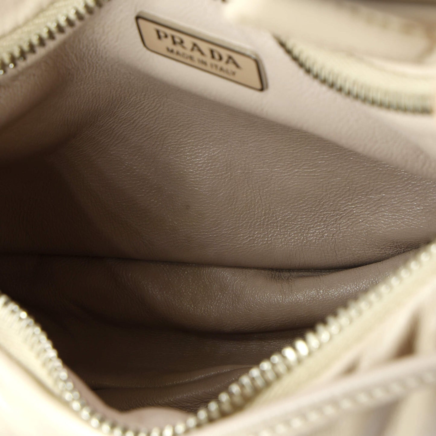 Prada Padded Hobo Leather Mini