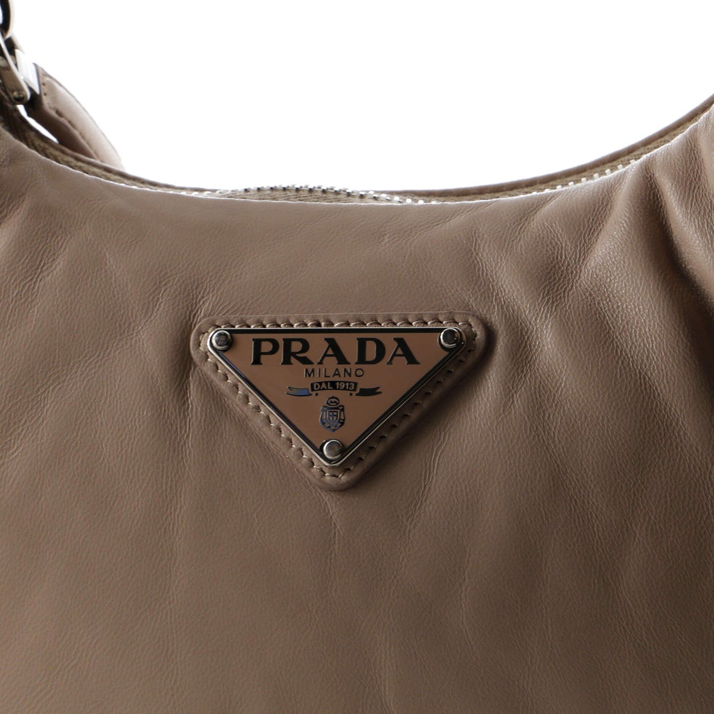Prada Padded Hobo Leather Mini