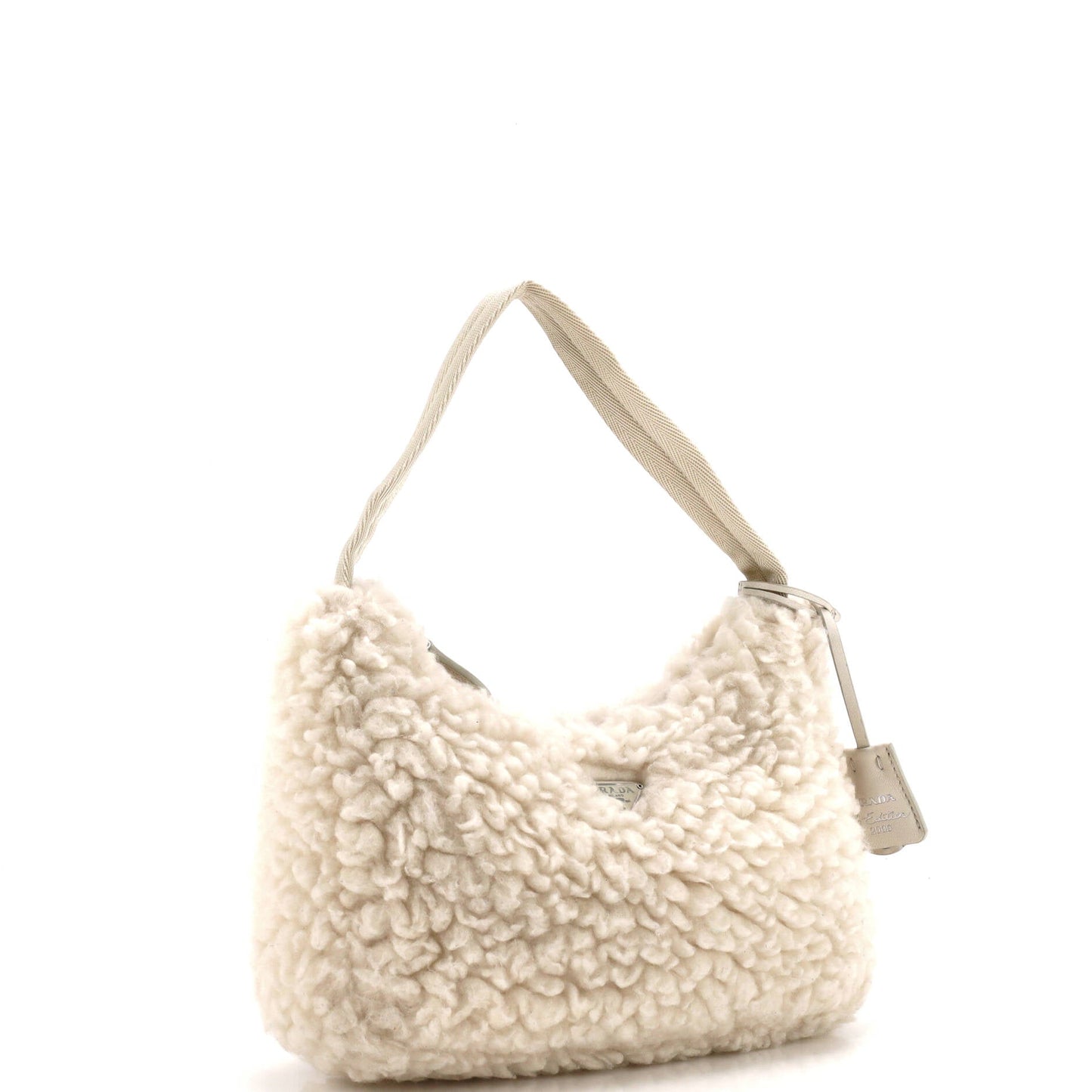 Prada Re-Edition 2000 Hobo Shearling Mini