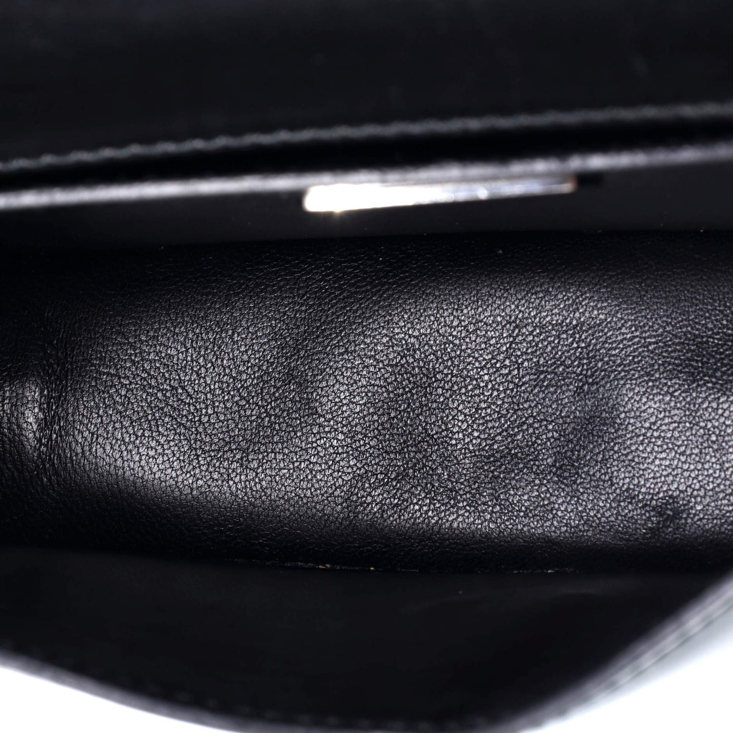 Prada Maxi Triangle Logo Chain Flap Bag Brushed Leather Small
