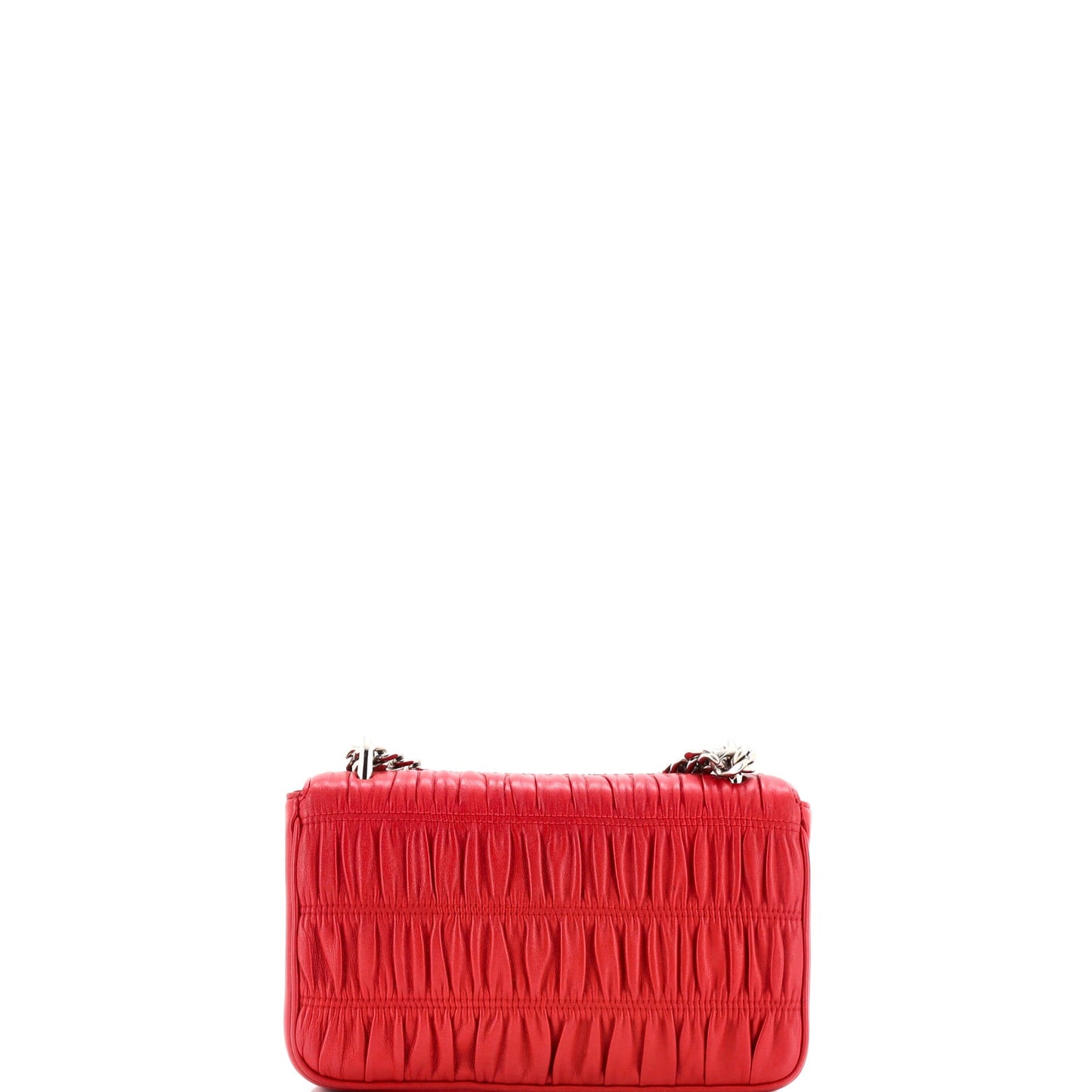 Prada Chain Flap Shoulder Bag Nappa Gaufre Small