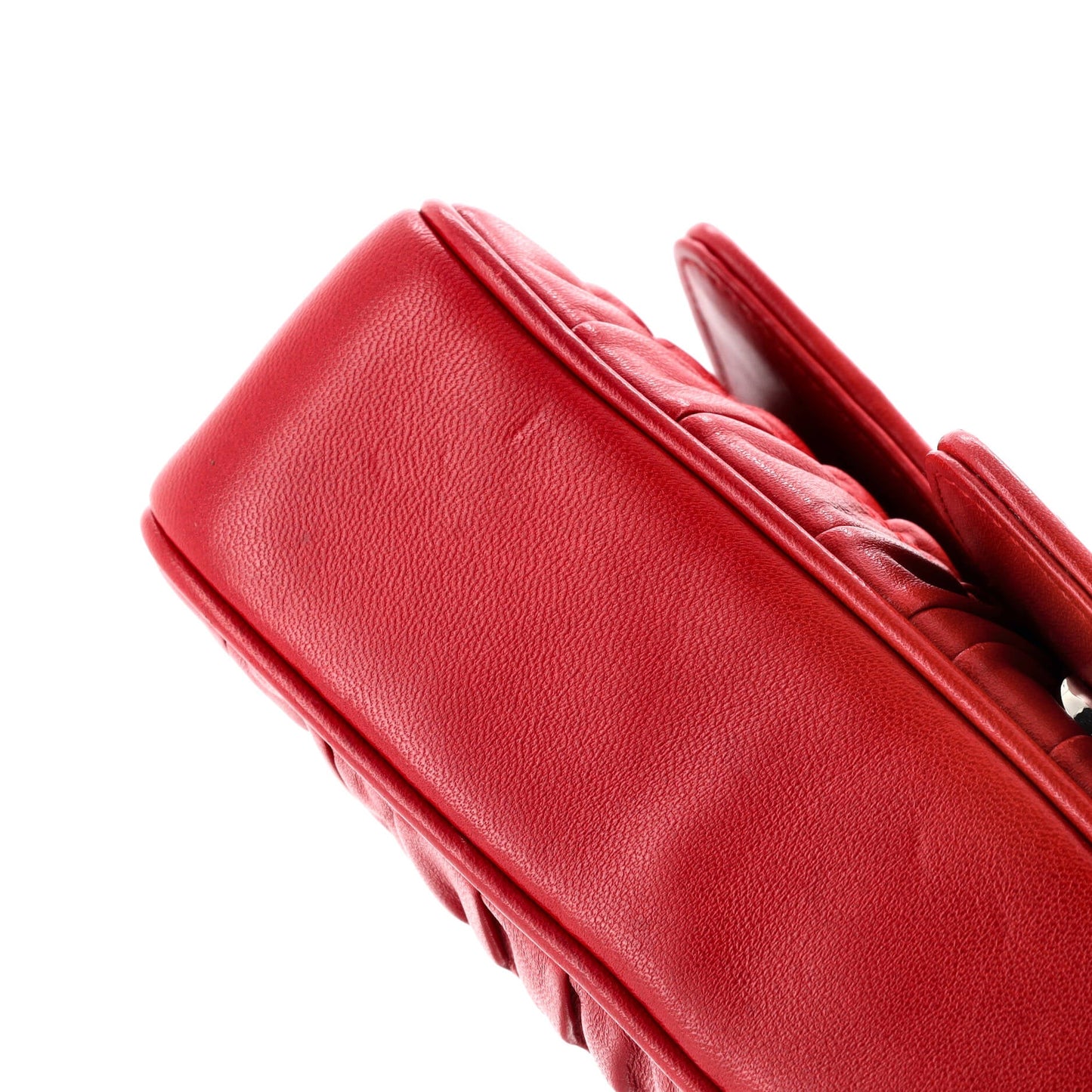 Prada Chain Flap Shoulder Bag Nappa Gaufre Small