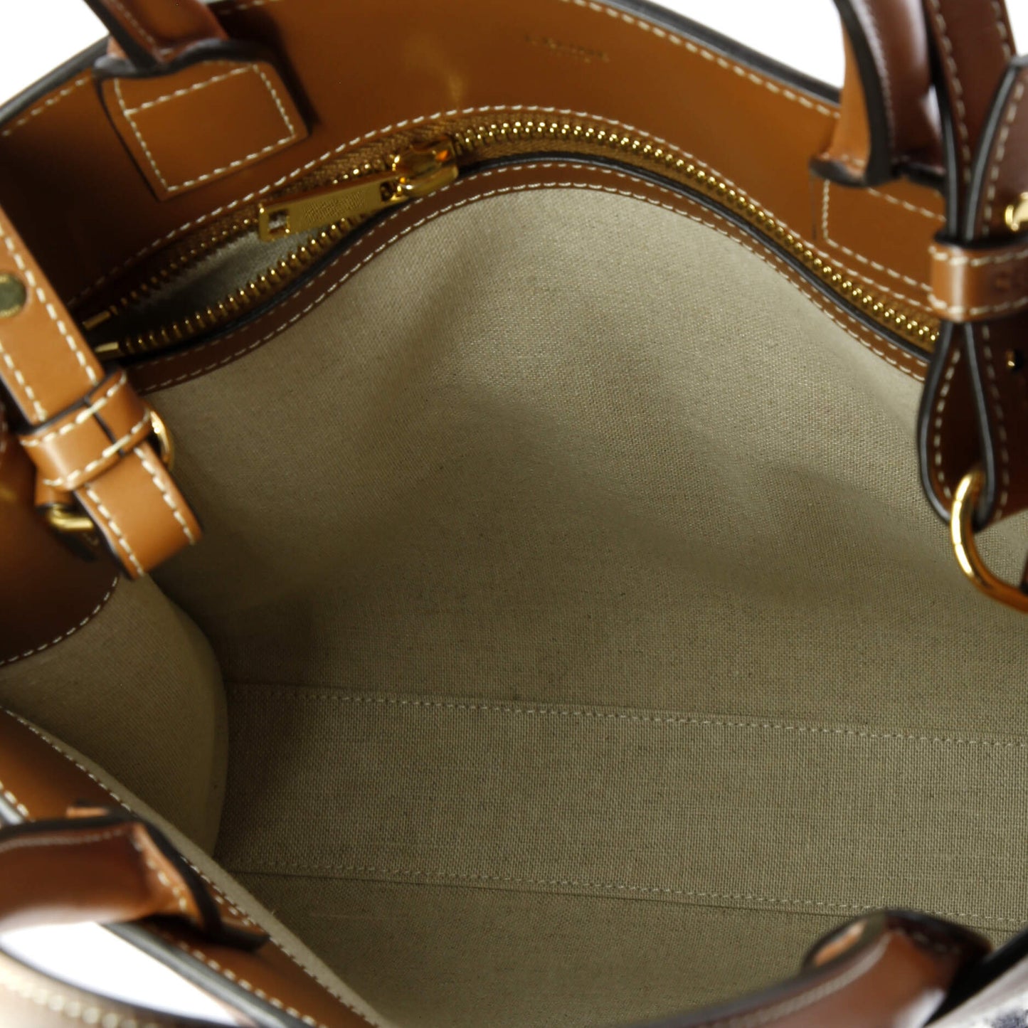 Celine Vertical Cabas Tote Logo All Over Textile Small