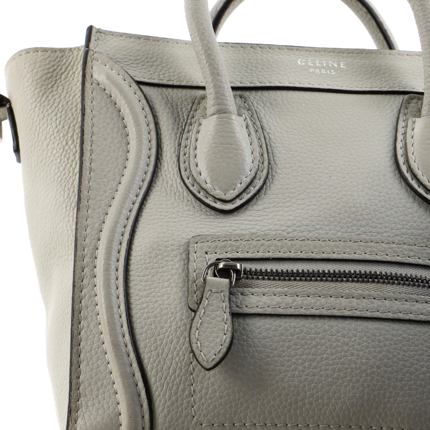 Celine Luggage Bag Grainy Leather Nano