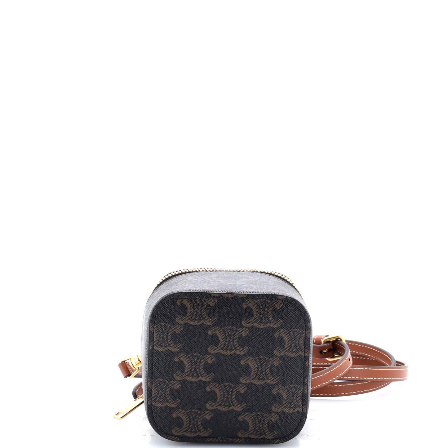 Celine Top Handle Square Vanity Case Triomphe Coated Canvas Mini