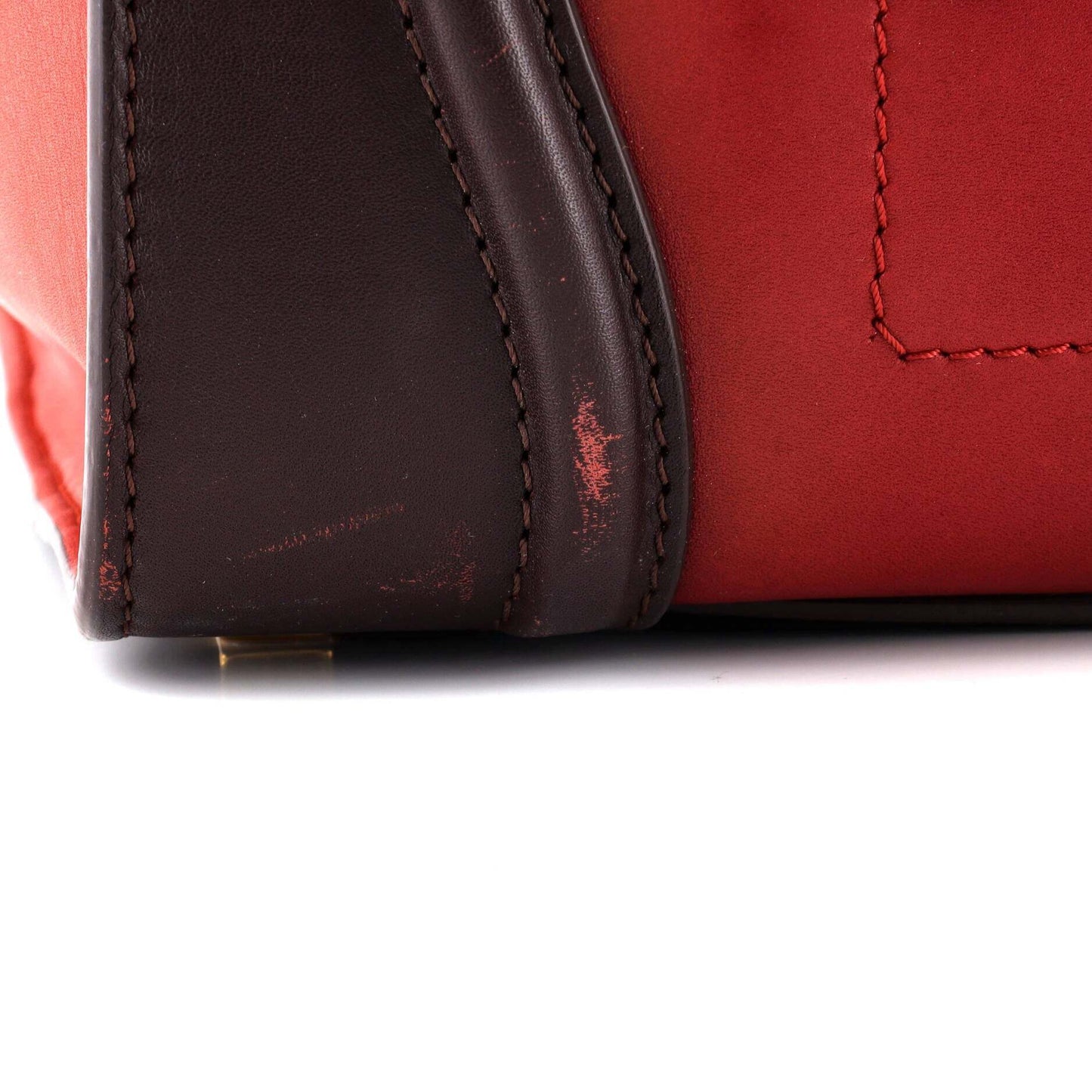 Celine Tricolor Luggage Bag Leather Mini