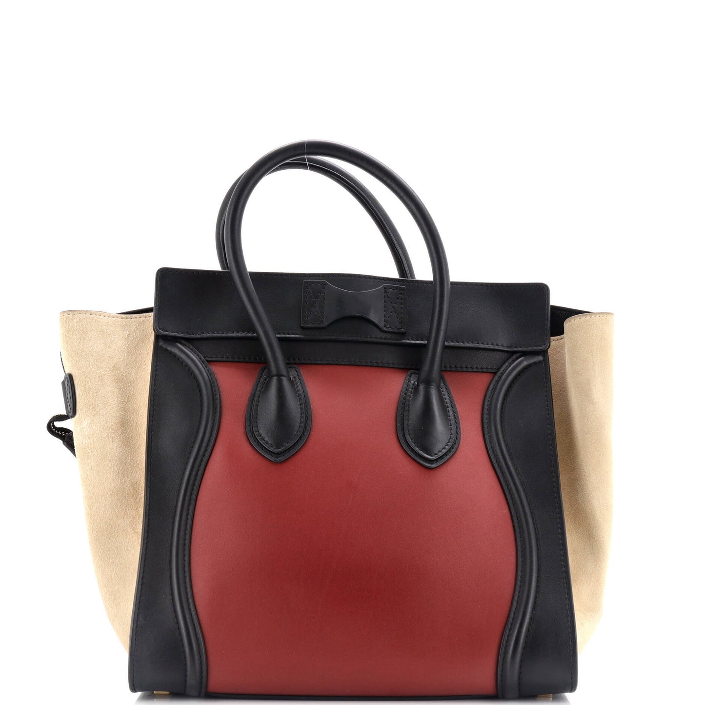 Celine Tricolor Luggage Bag Leather Micro