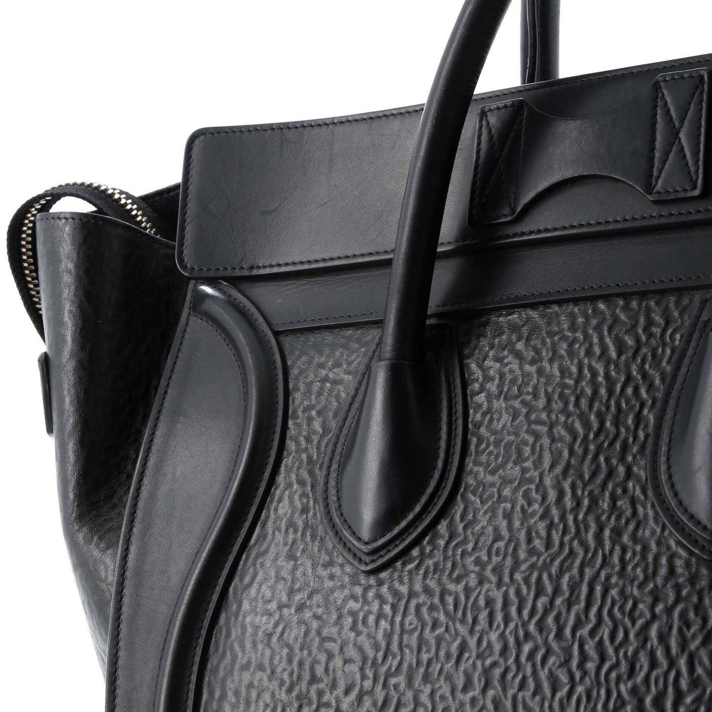 Celine Luggage Bag Grainy Leather Mini