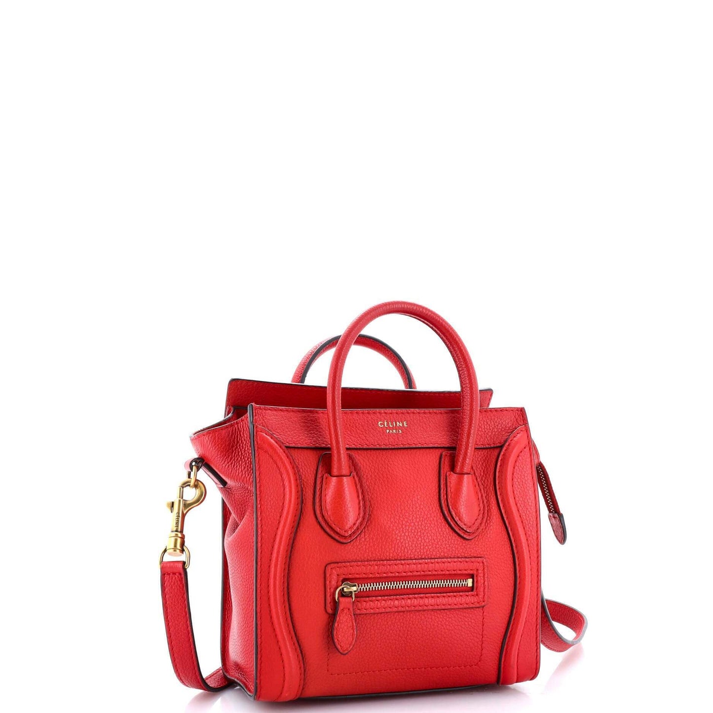 Celine Luggage Bag Grainy Leather Nano