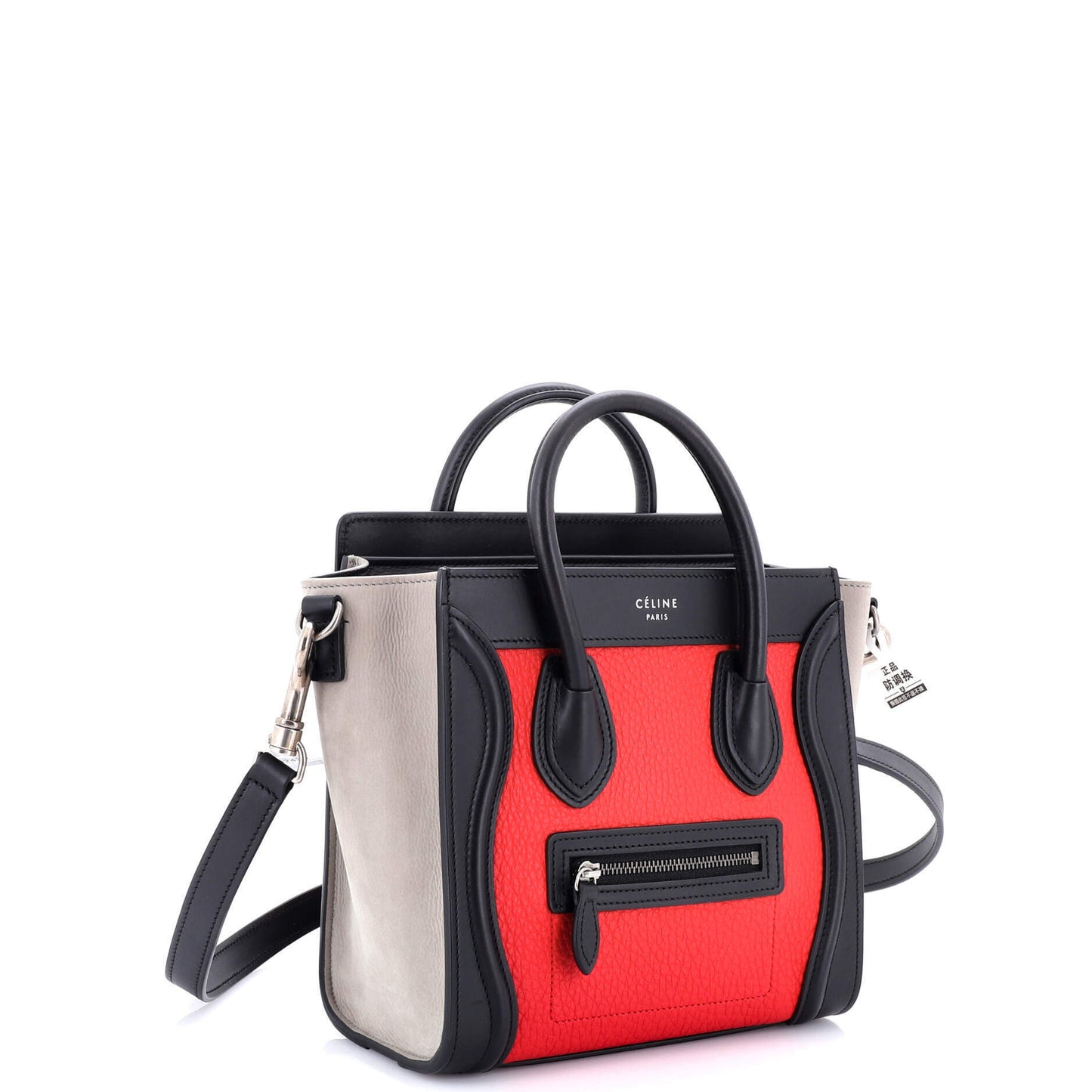 Celine Tricolor Luggage Bag Leather Nano