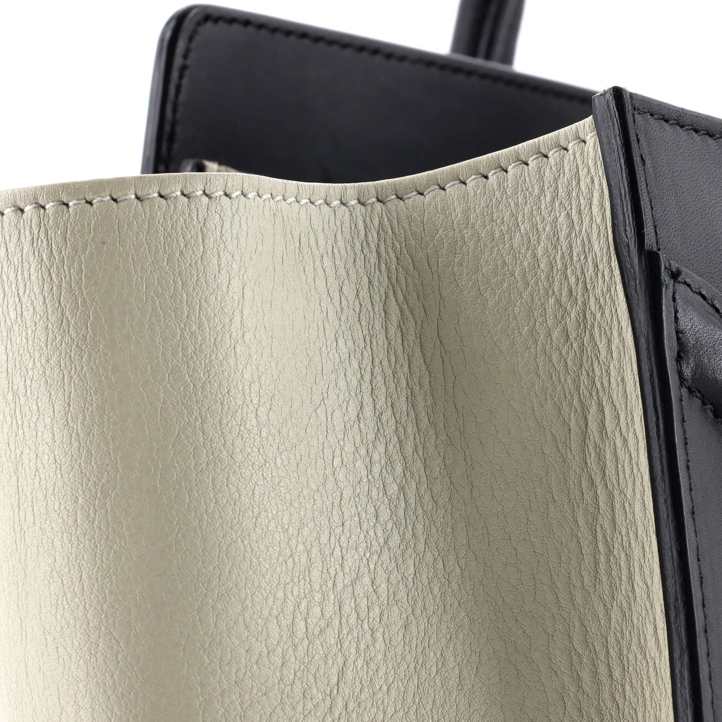 Celine Luggage Bag Python and Leather Micro