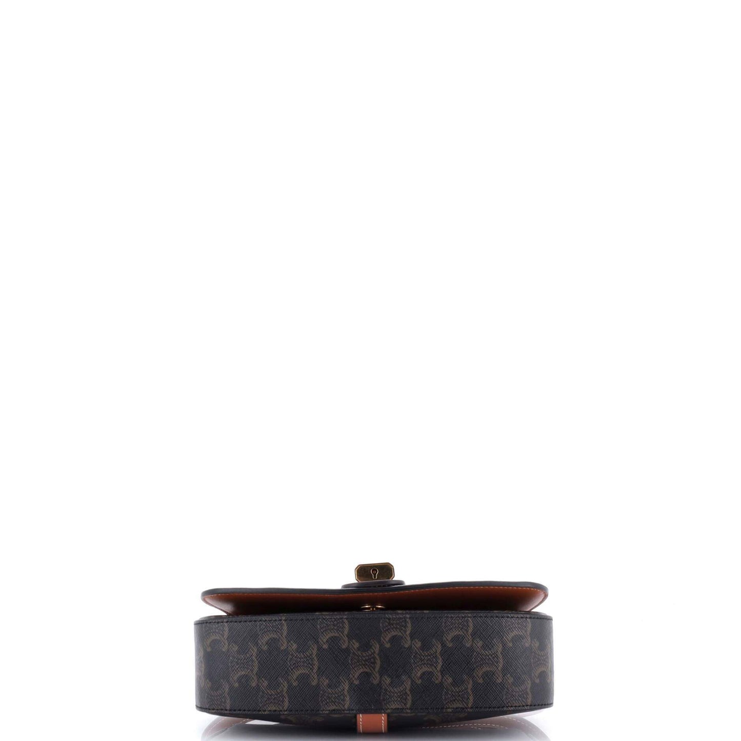 Celine Tabou Clutch with Strap Triomphe Coated Canvas None