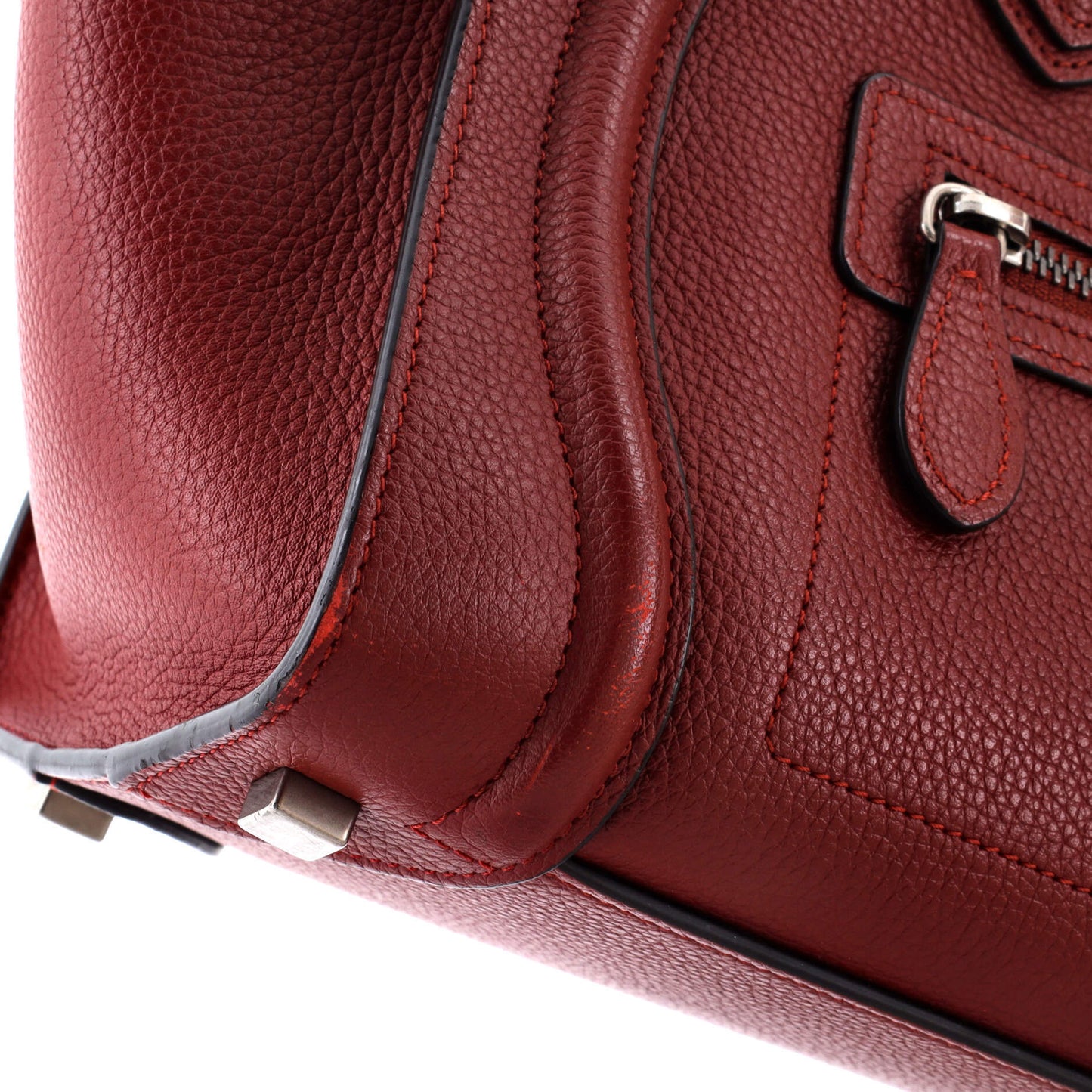 Celine Luggage Bag Grainy Leather Micro