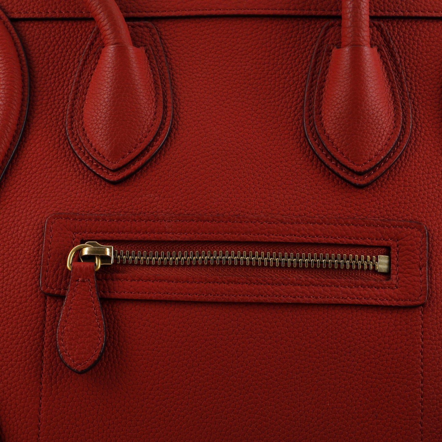 Celine Luggage Bag Grainy Leather Micro