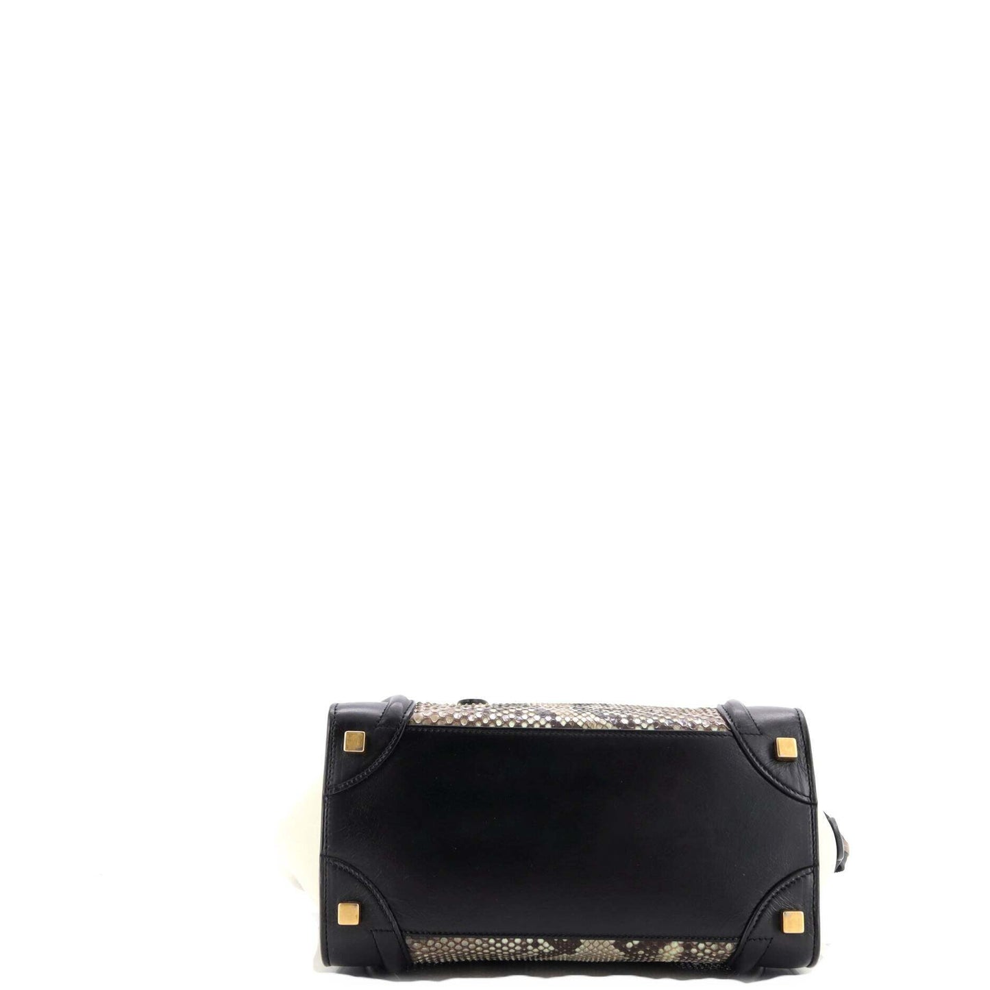 Celine Luggage Bag Python and Leather Micro