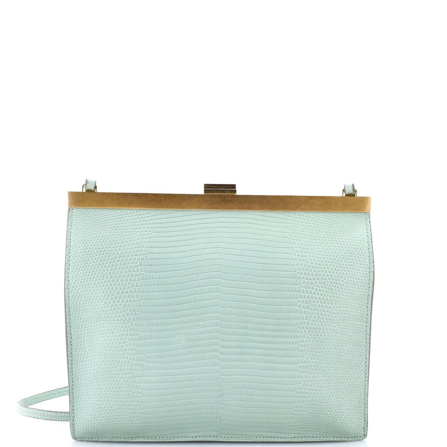 Celine Clasp Crossbody Bag Lizard Mini