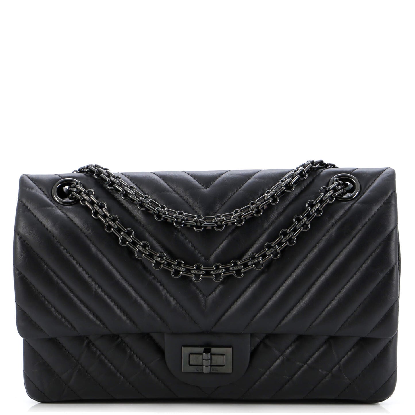 【SO BLACK】レア CHANELショルダーバッグ