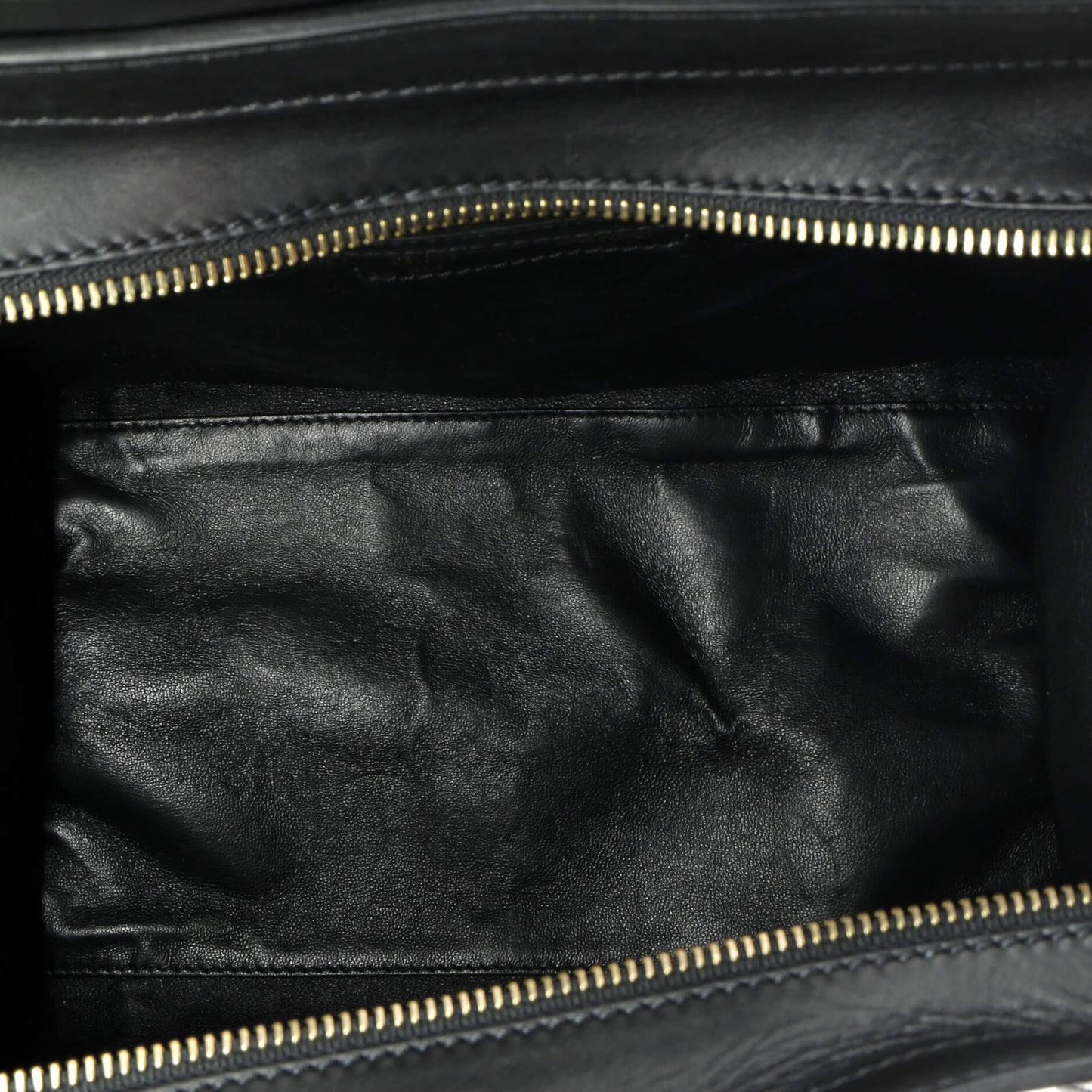 Celine Luggage Bag Printed Canvas and Leather Mini
