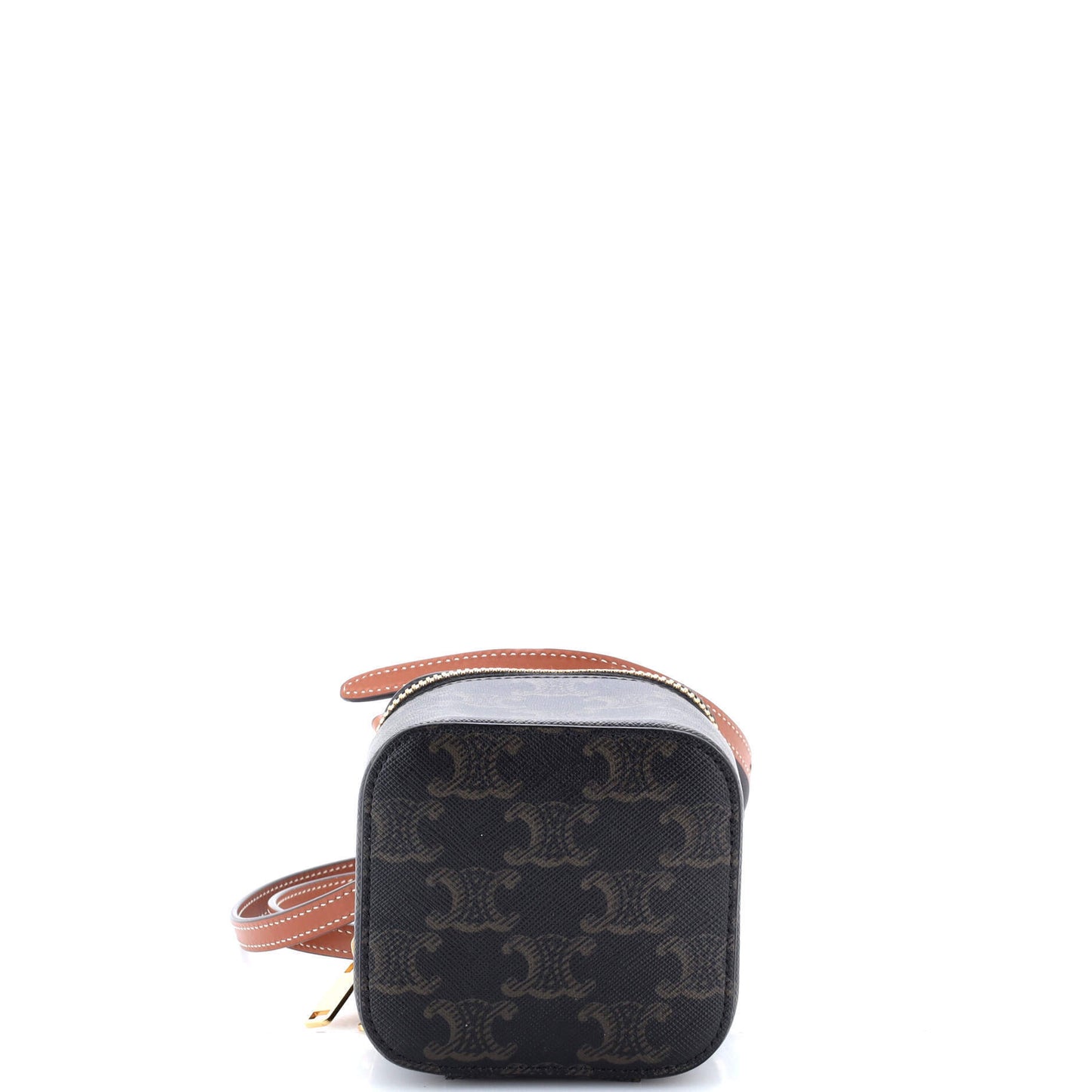 Celine Top Handle Square Vanity Case Triomphe Coated Canvas Mini