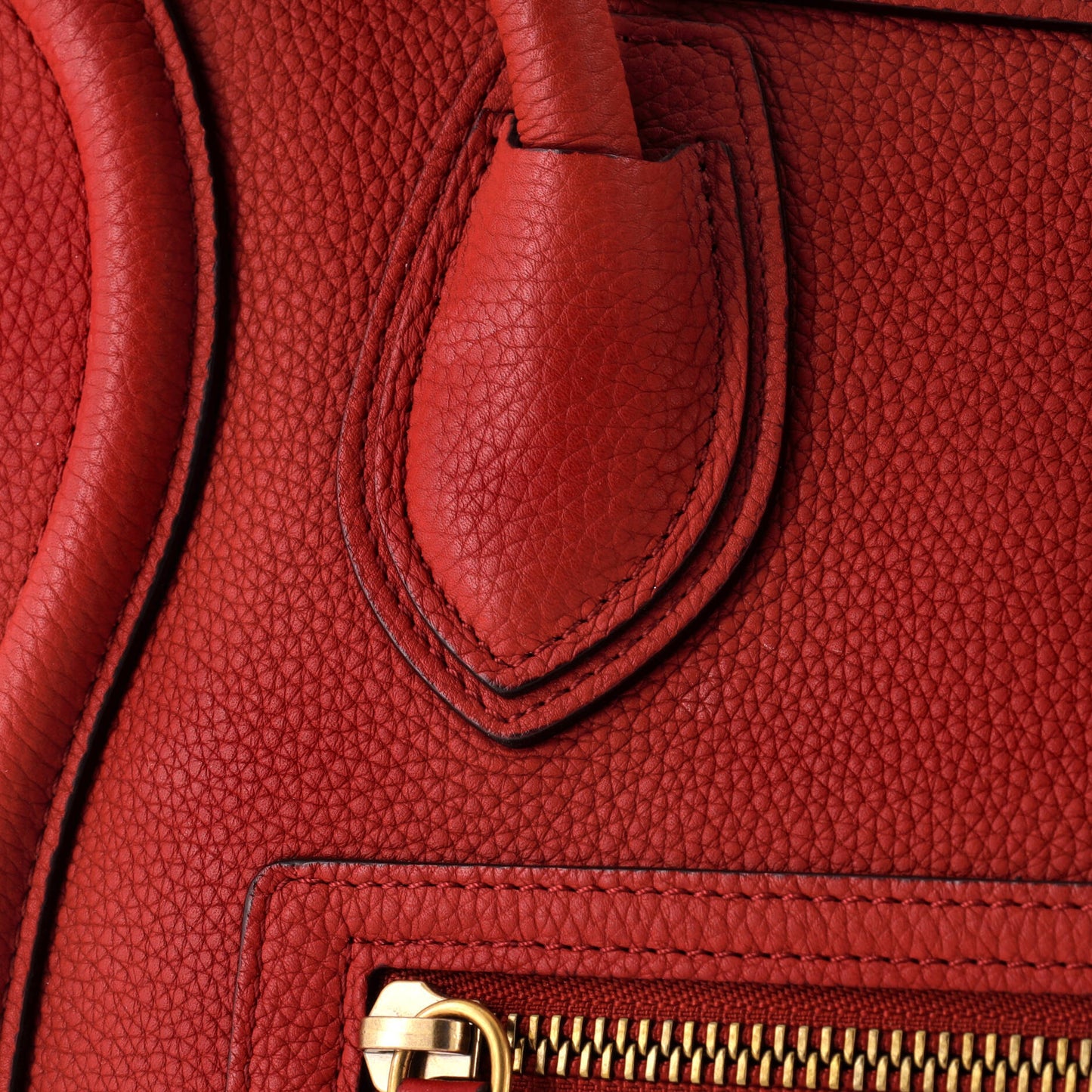 Celine Luggage Bag Grainy Leather Micro