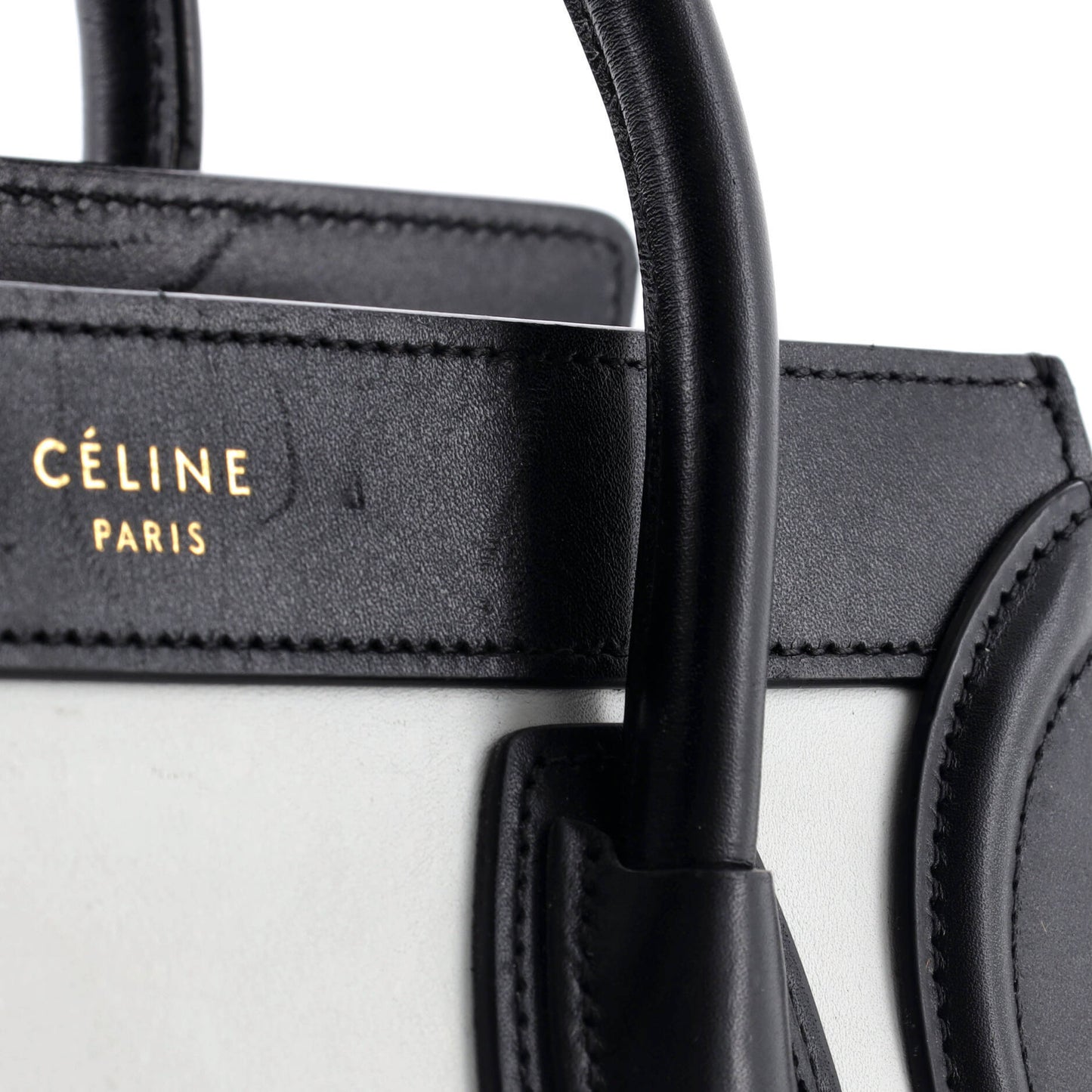 Celine Tricolor Luggage Bag Leather Nano