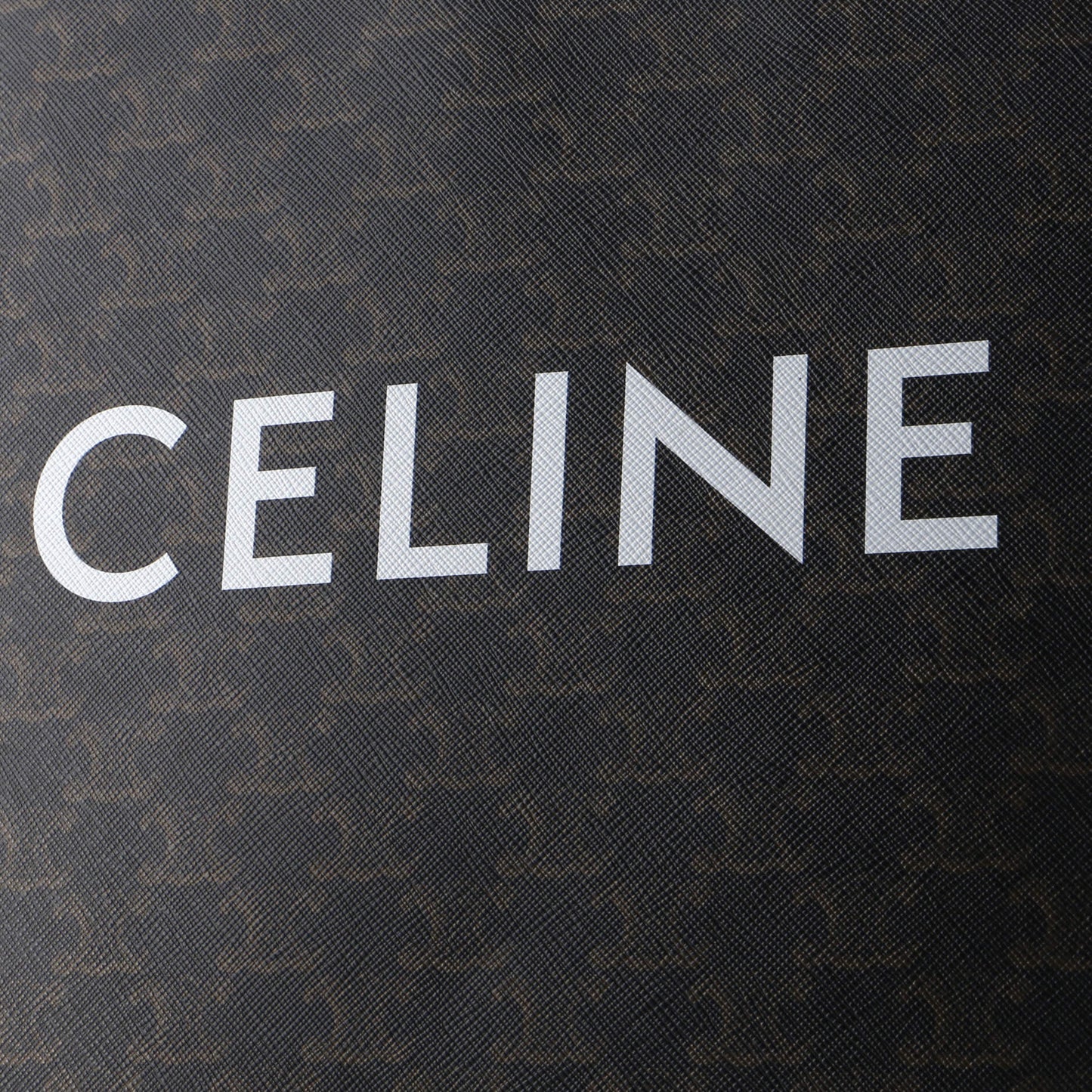 Celine Vertical Cabas Tote Triomphe Coated Canvas Small