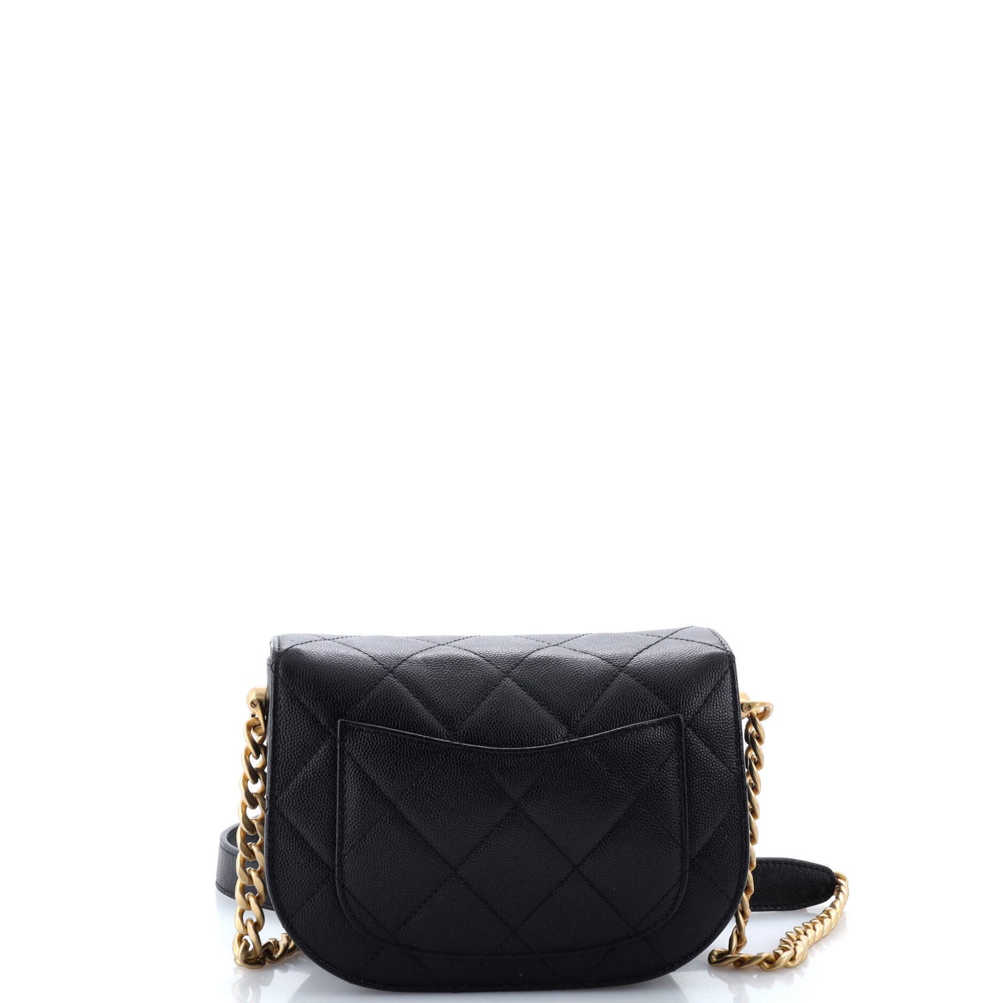 CHANELムーンフラップ キャビアスキン ミニ