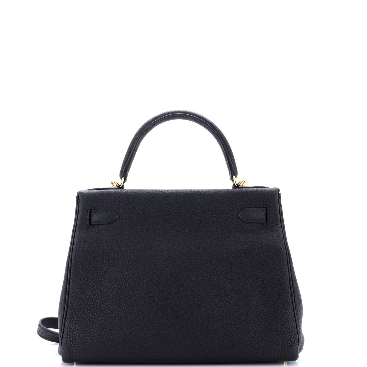 HERMES Kelly Black Togo 28