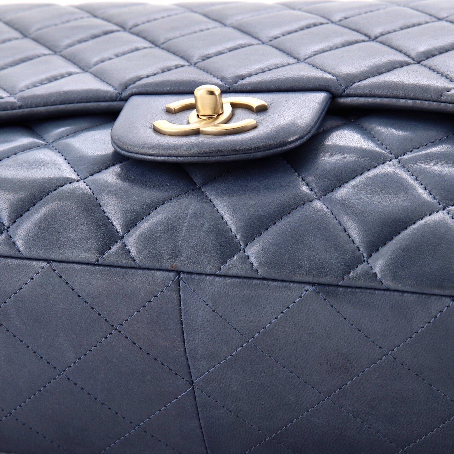CHANEL シングル ラムスキン ジャンボ