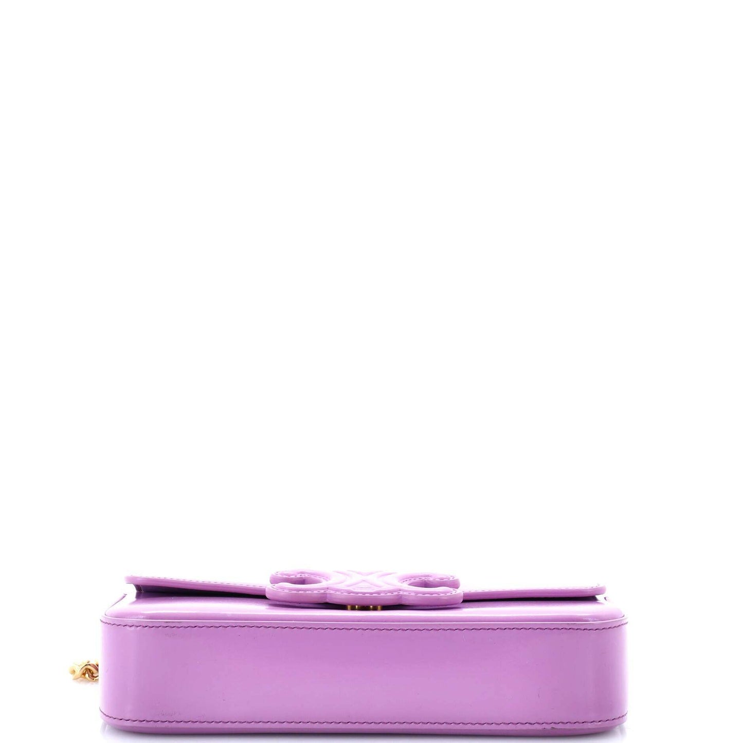 Celine Triomphe Chain Shoulder Bag Leather Medium