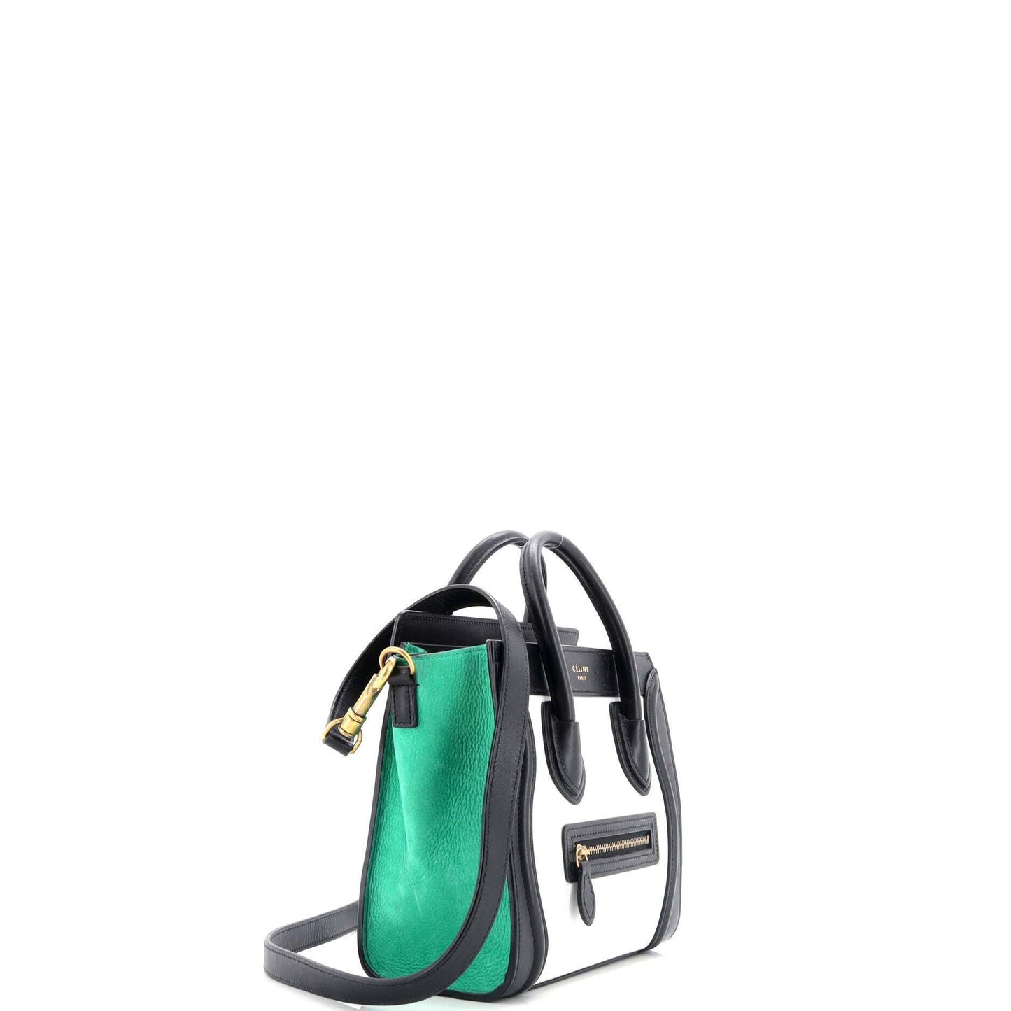 Celine Tricolor Luggage Bag Leather Nano