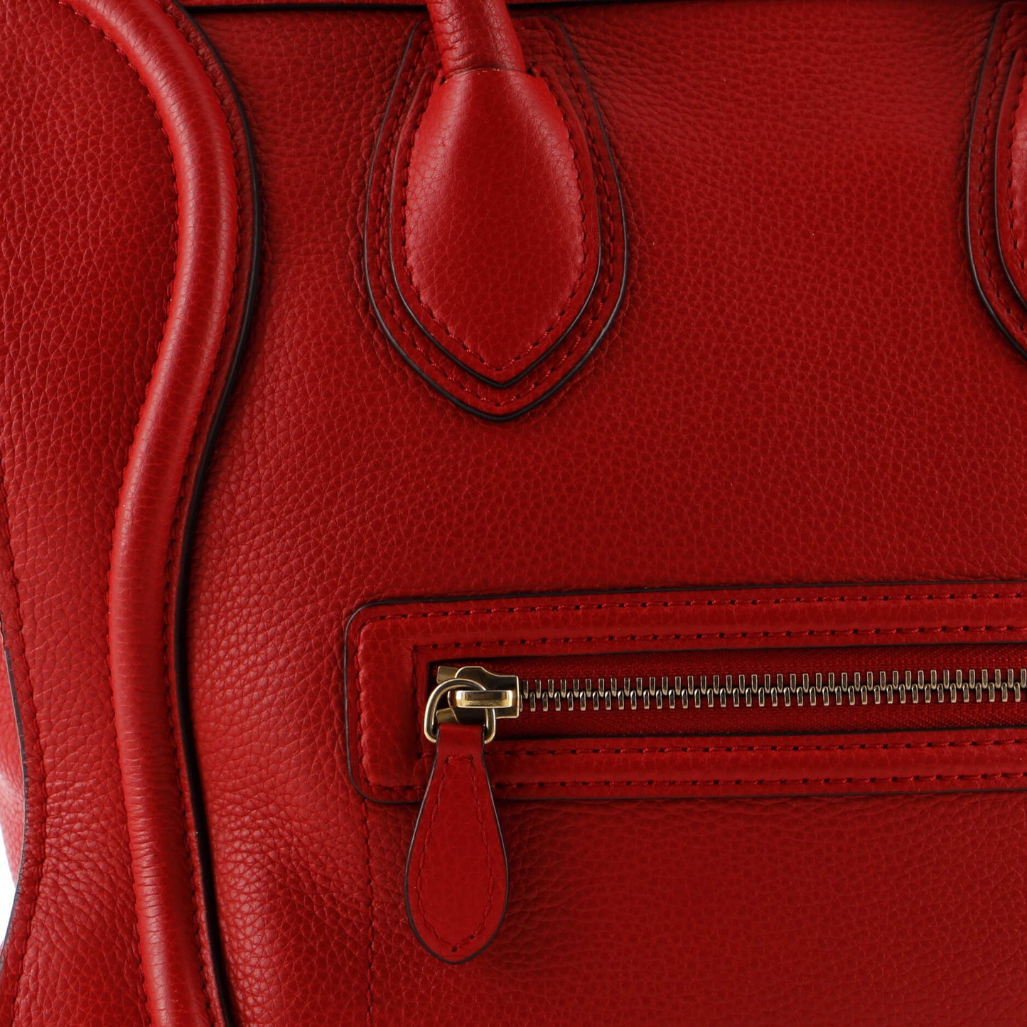 Celine Luggage Bag Grainy Leather Mini