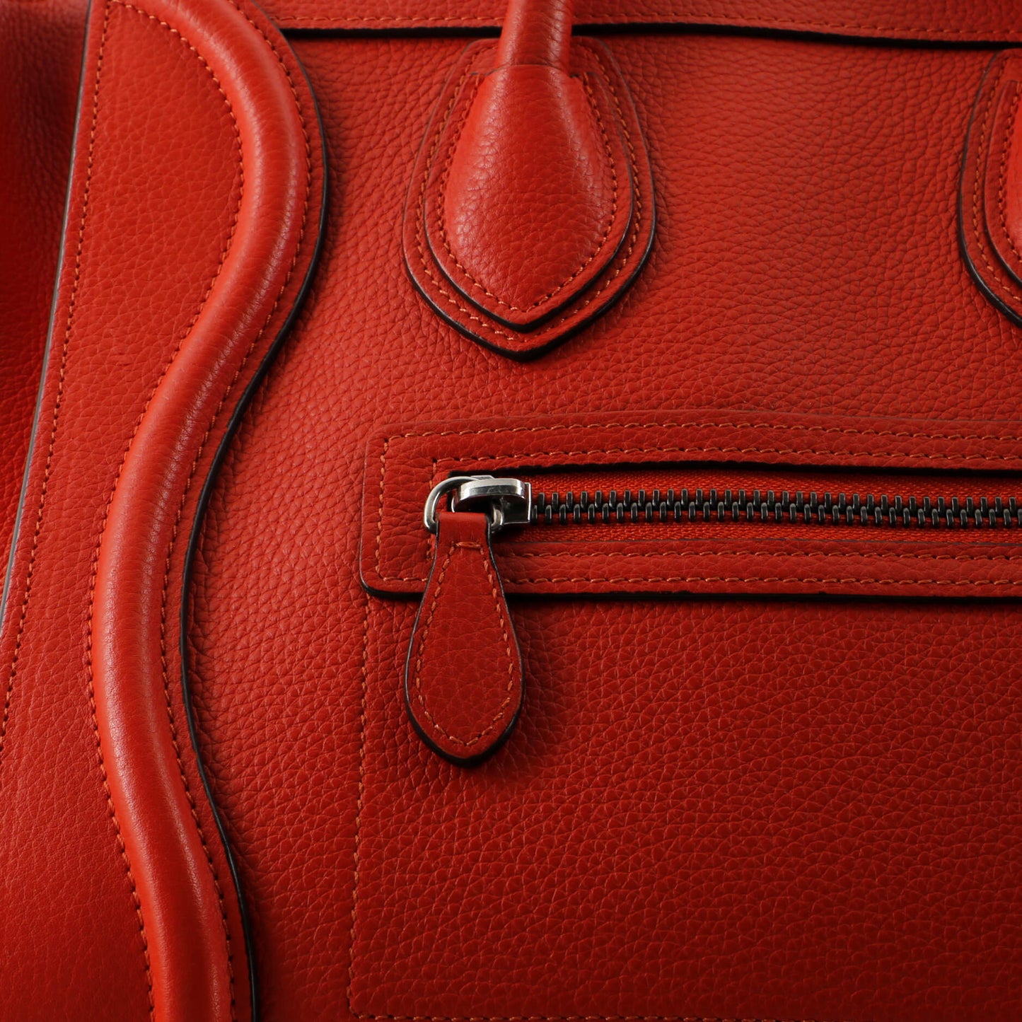 Celine Luggage Bag Grainy Leather Micro