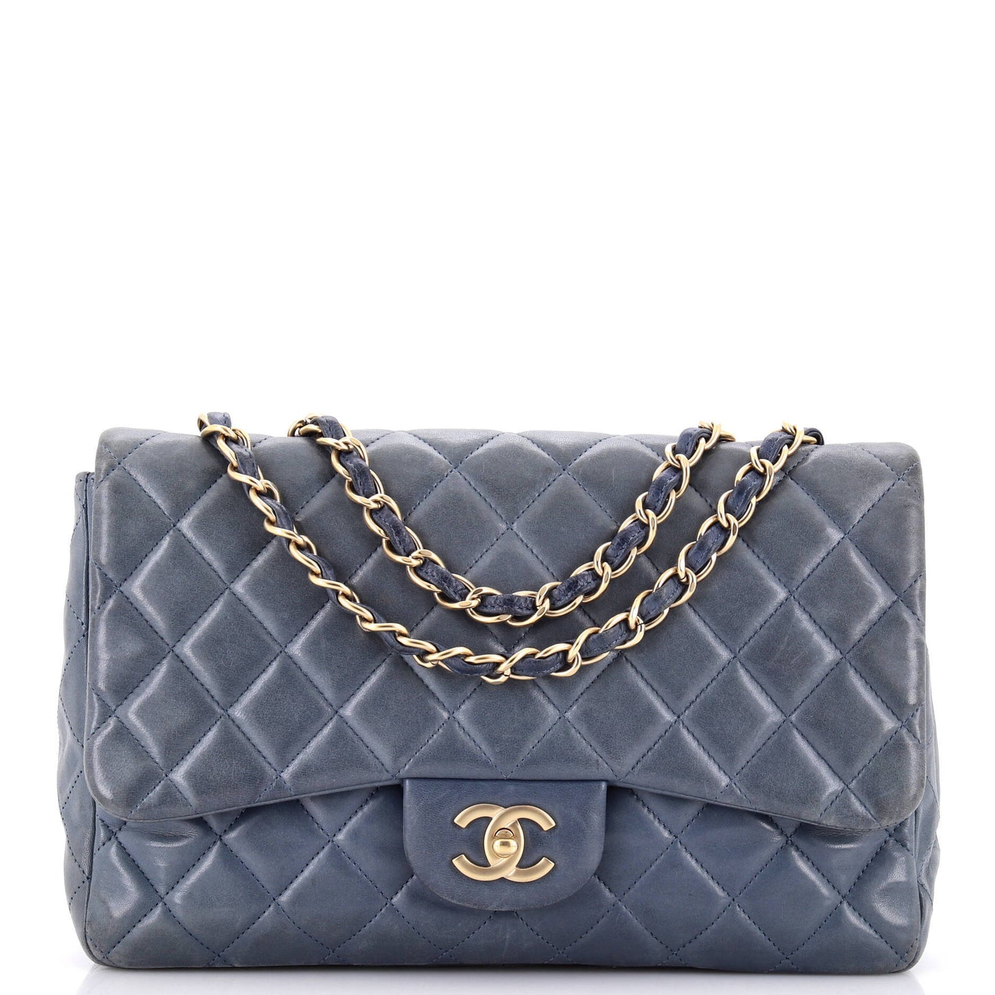 CHANEL シングル ラムスキン ジャンボ