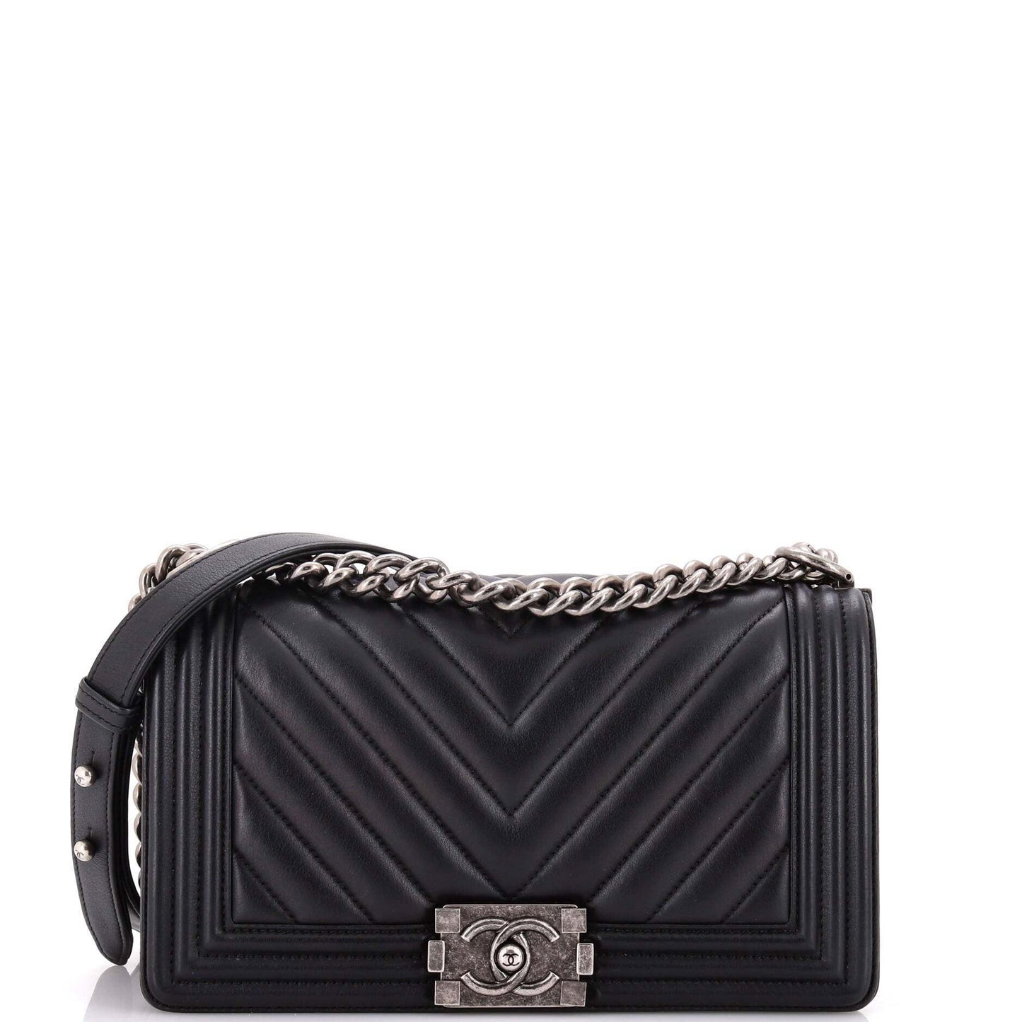 CHANELボーイ シェブロン オールドミディアム