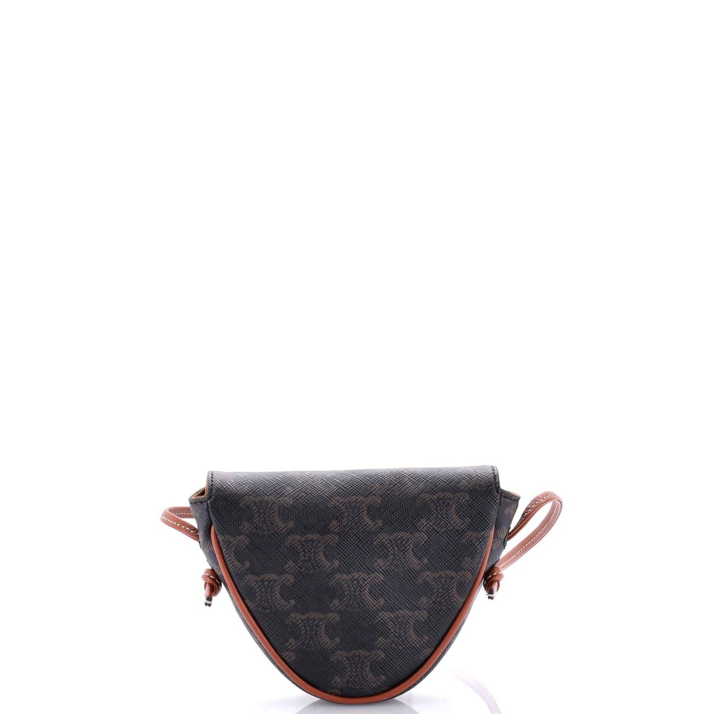 Celine Triangle Crossbody Bag Triomphe Coated Canvas Mini