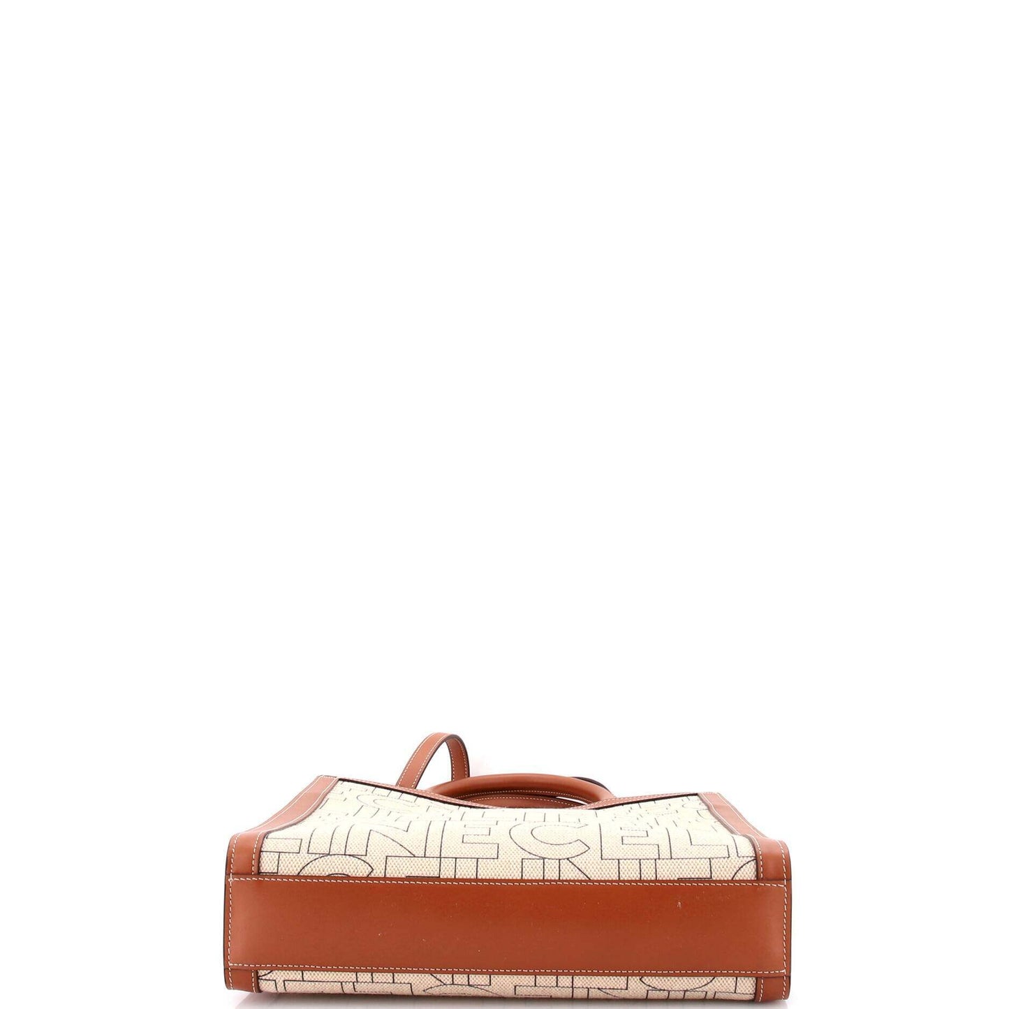 Celine Vertical Cabas Tote Printed Canvas and Leather Small