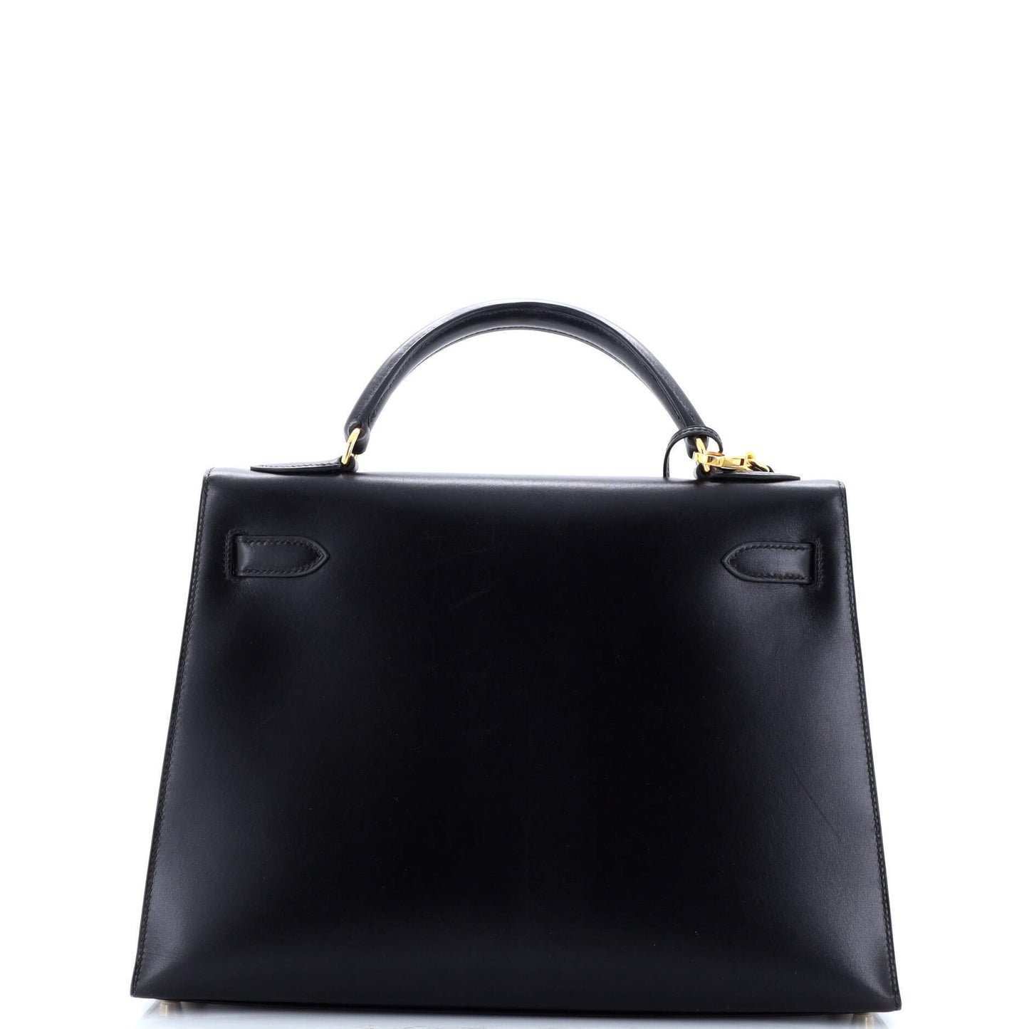 HERMES Kelly Black Box Calf 32